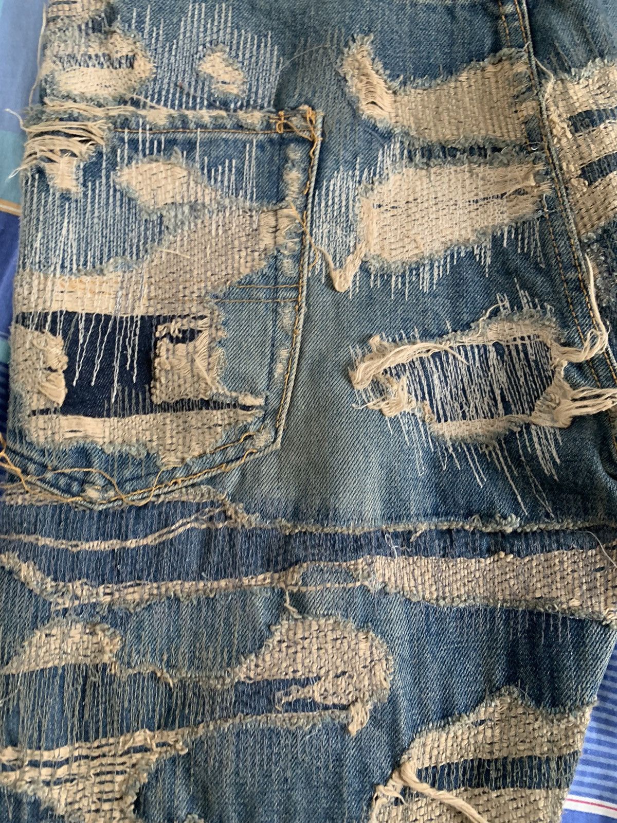 Undercover Undercover AW2005 Arts and Crafts 85 Denim Jeans Size US 31 - 14 Thumbnail