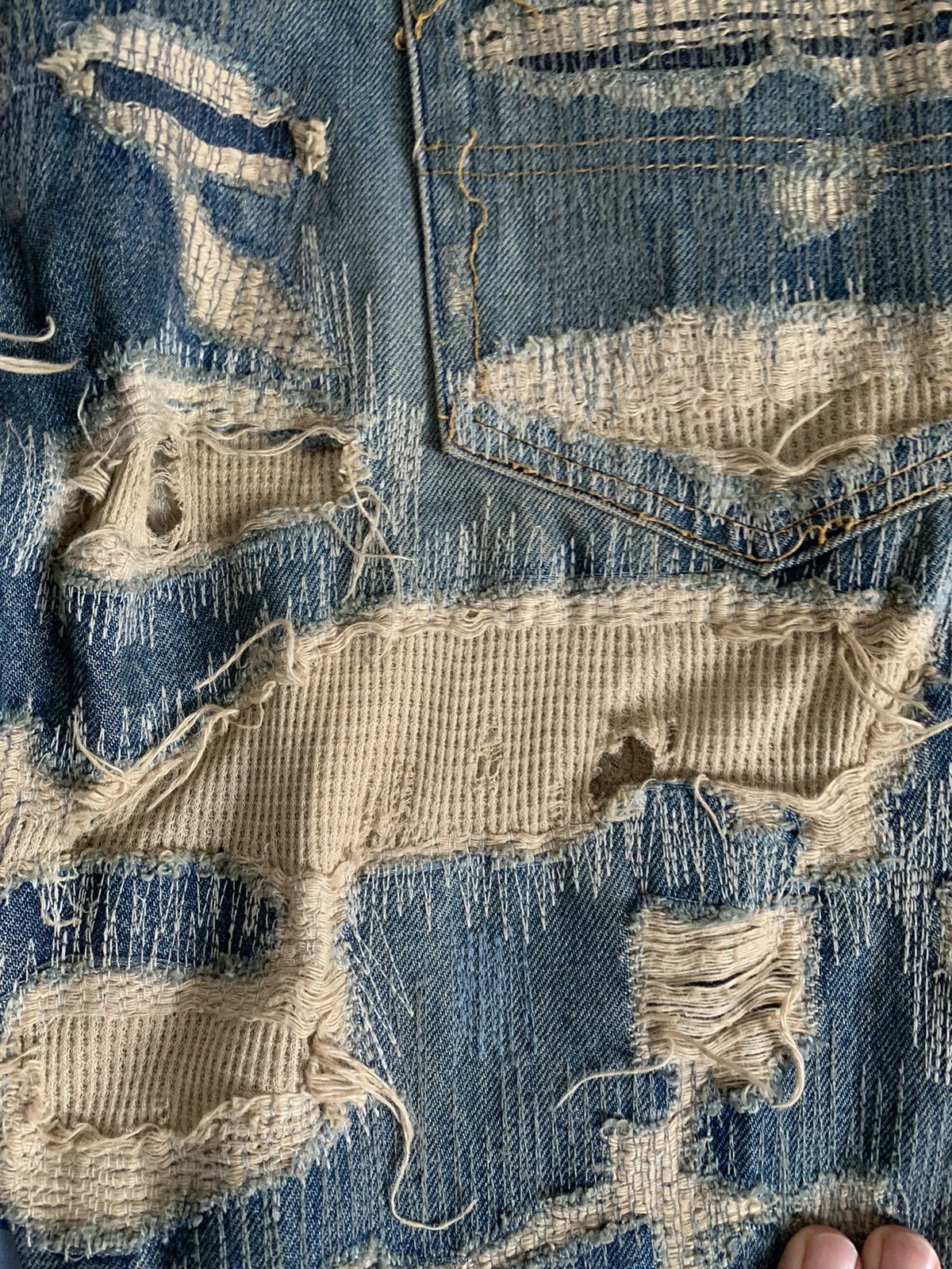 Undercover Undercover AW2005 Arts and Crafts 85 Denim Jeans Size US 31 - 13 Thumbnail
