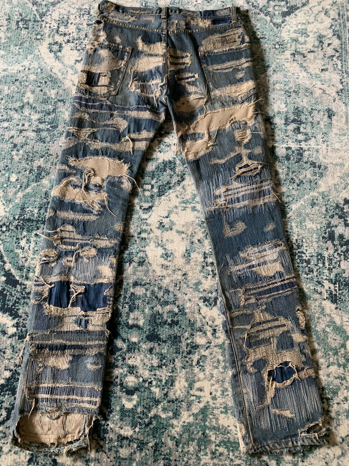Undercover Undercover AW2005 Arts and Crafts 85 Denim Jeans Size US 31 - 2 Thumbnail