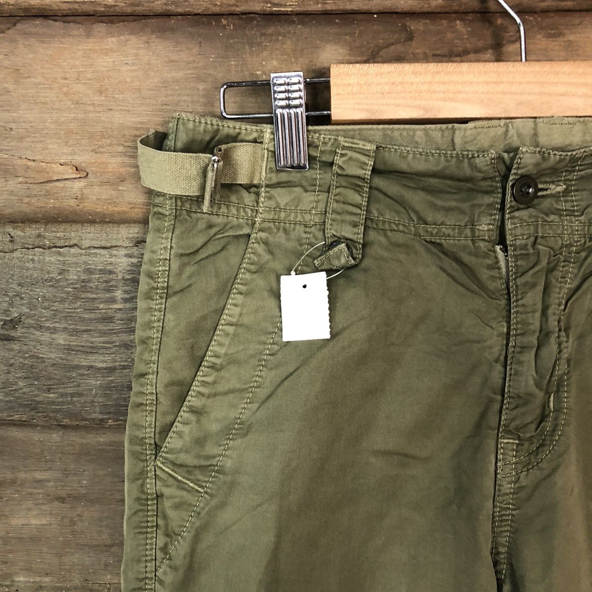 Tomorrowland DL Tomorrowland utility multipocket Green Cargo Pants #2379 Size US 26 / EU 42 - 4 Thumbnail