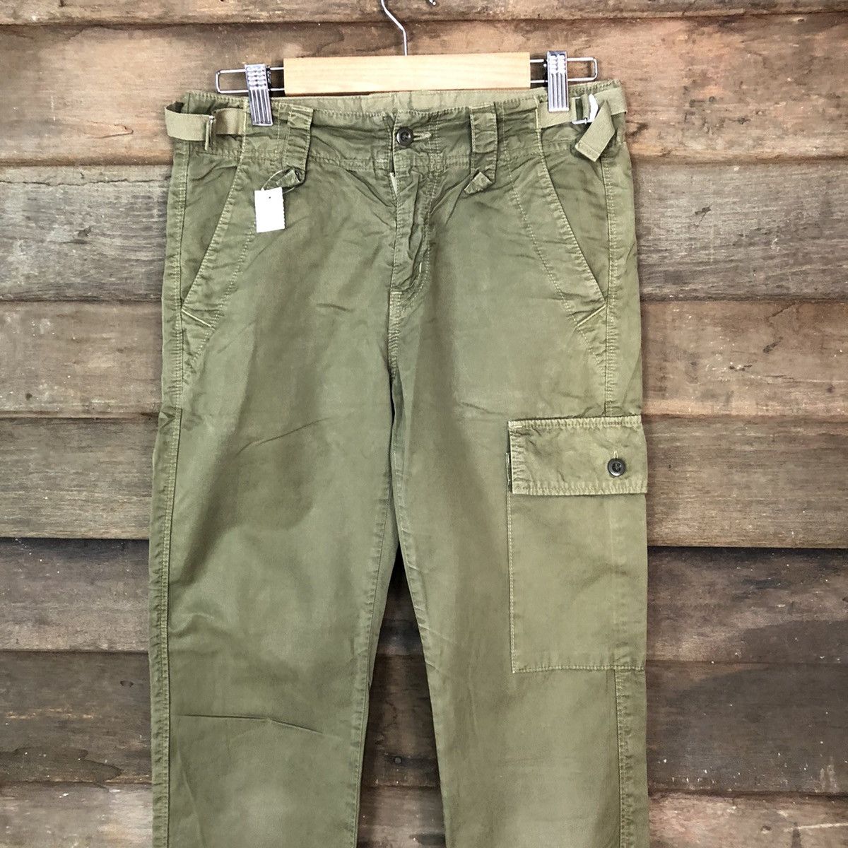 Tomorrowland DL Tomorrowland utility multipocket Green Cargo Pants #2379 Size US 26 / EU 42 - 2 Thumbnail