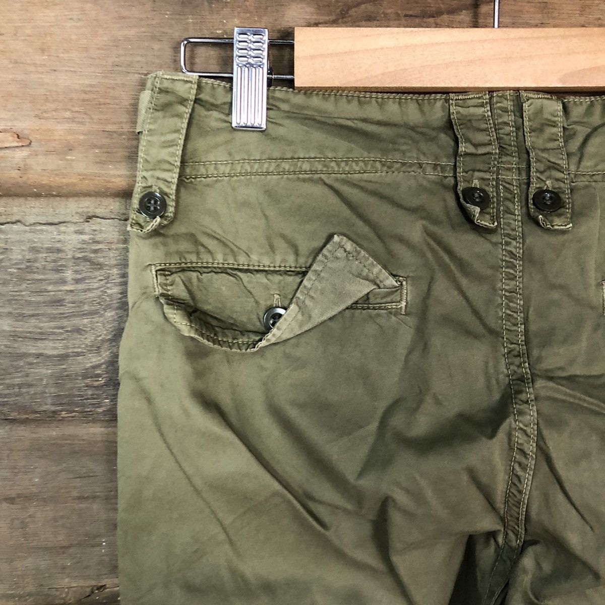 Tomorrowland DL Tomorrowland utility multipocket Green Cargo Pants #2379 Size US 26 / EU 42 - 13 Thumbnail