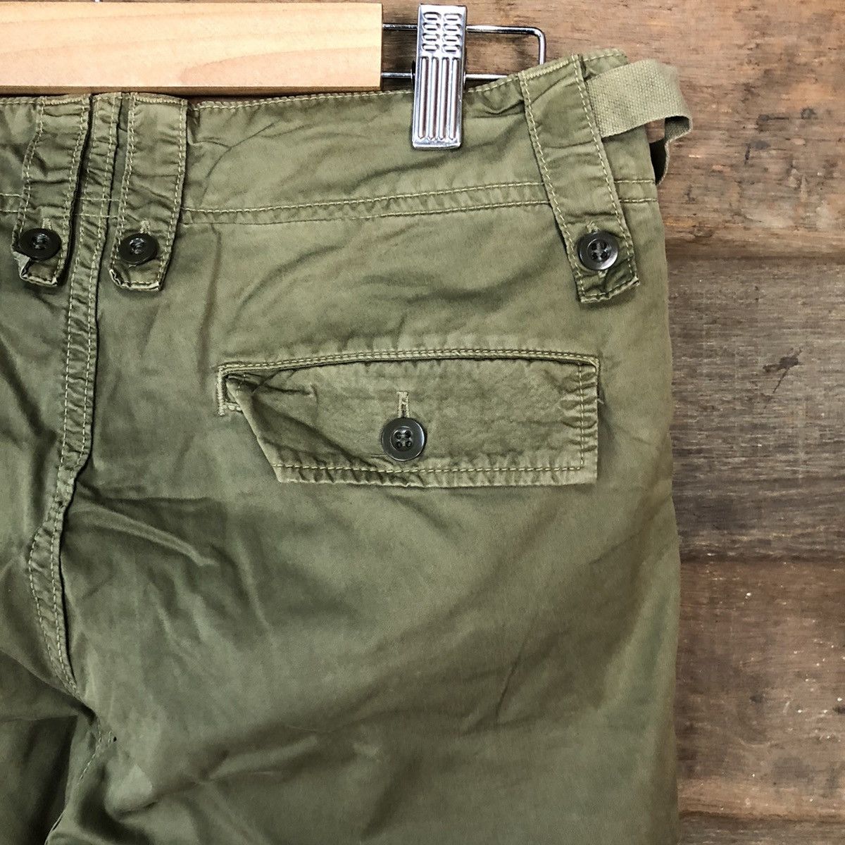 Tomorrowland DL Tomorrowland utility multipocket Green Cargo Pants #2379 Size US 26 / EU 42 - 14 Thumbnail