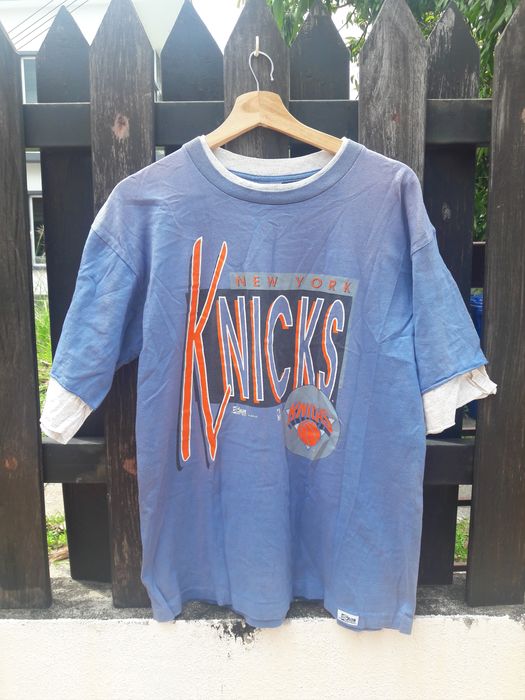 Vintage 90's New York Knicks Ringer T-Shirt Men's Large