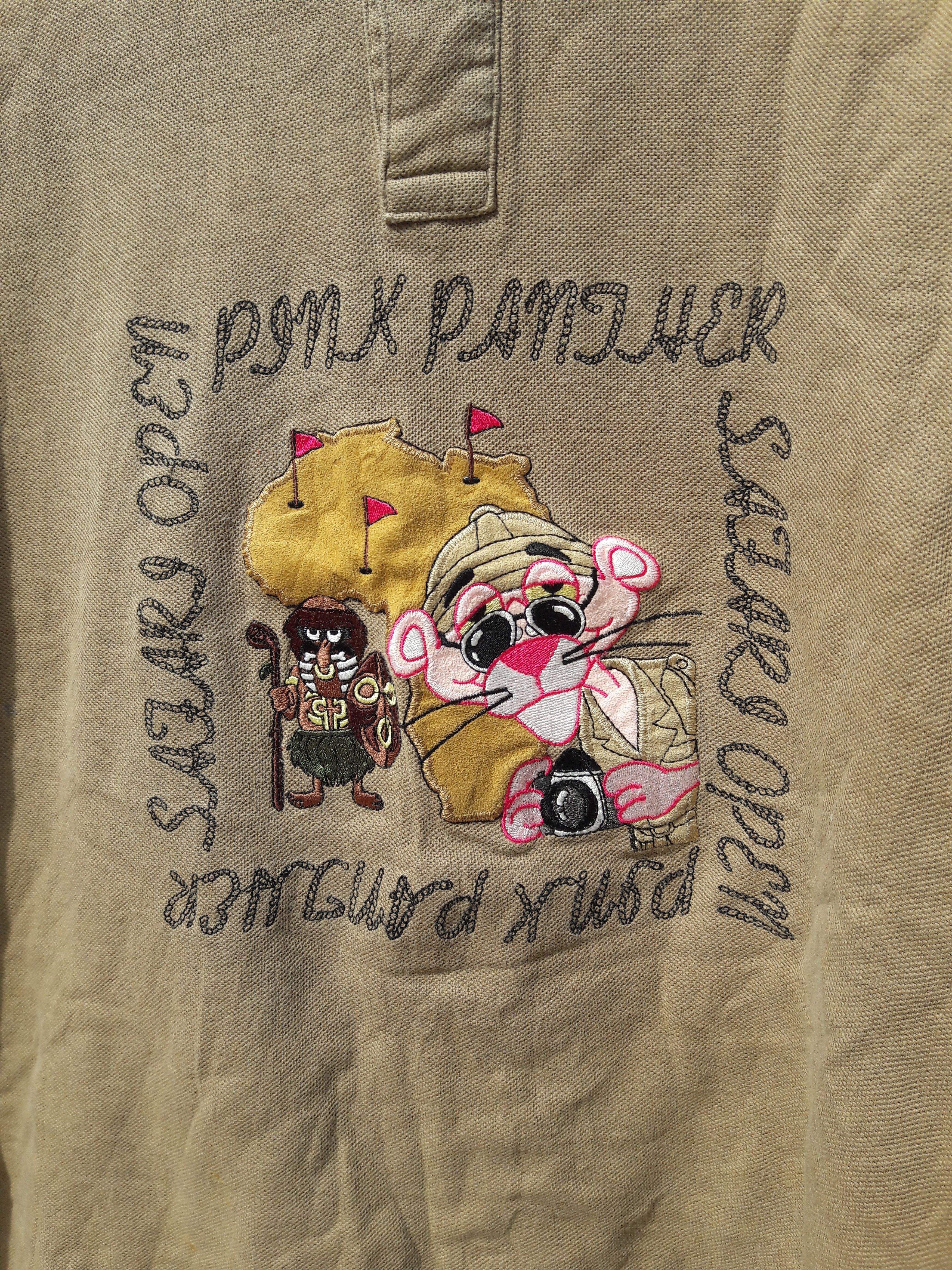 Cartoon Network × Vintage 🔥OFFER🔥Vtg 1998 Melbo Pink Panther Polo Embroidered Shirt Size US L / EU 52-54 / 3 - 9 Thumbnail