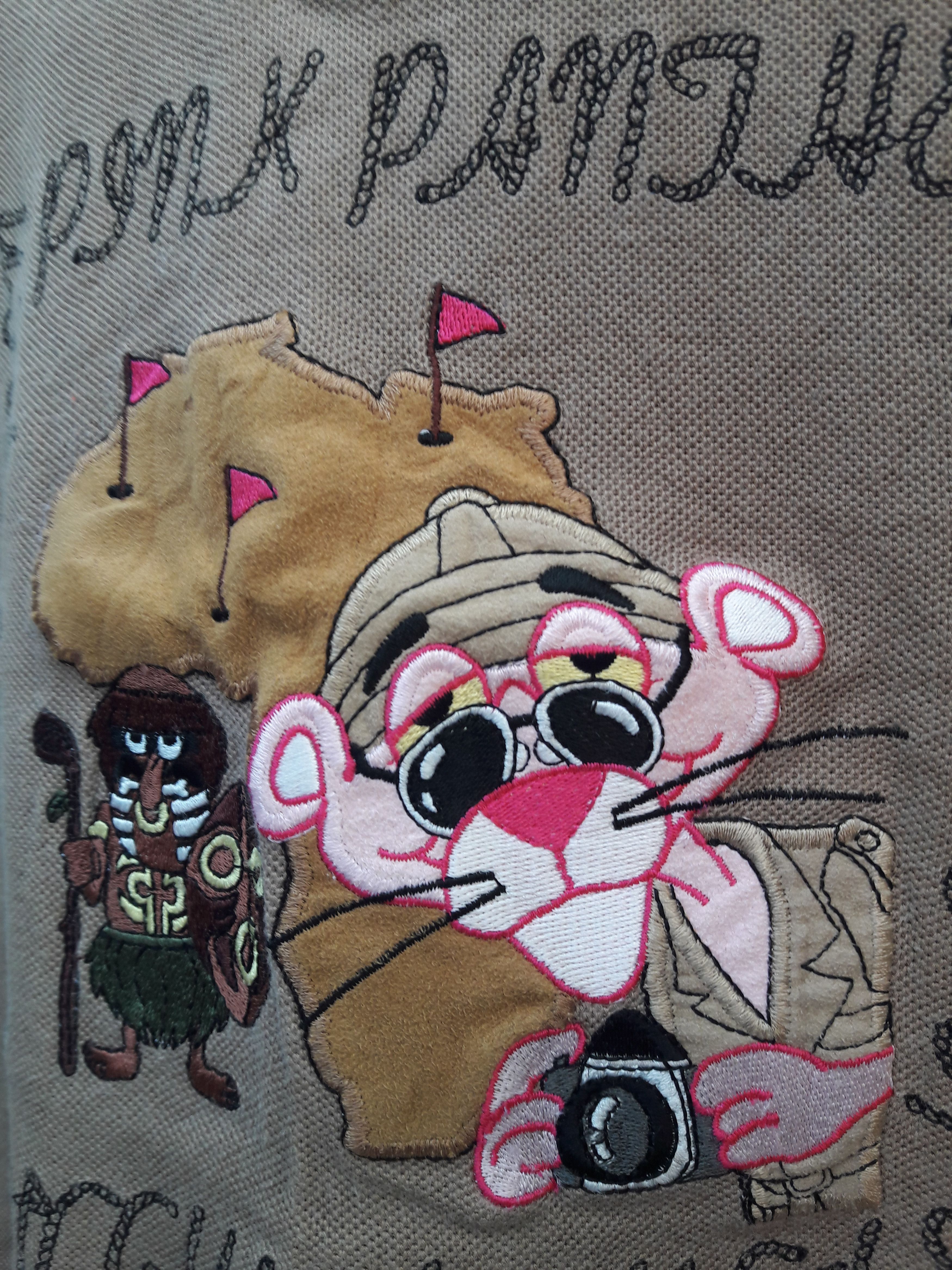 Cartoon Network × Vintage 🔥OFFER🔥Vtg 1998 Melbo Pink Panther Polo Embroidered Shirt Size US L / EU 52-54 / 3 - 5 Thumbnail