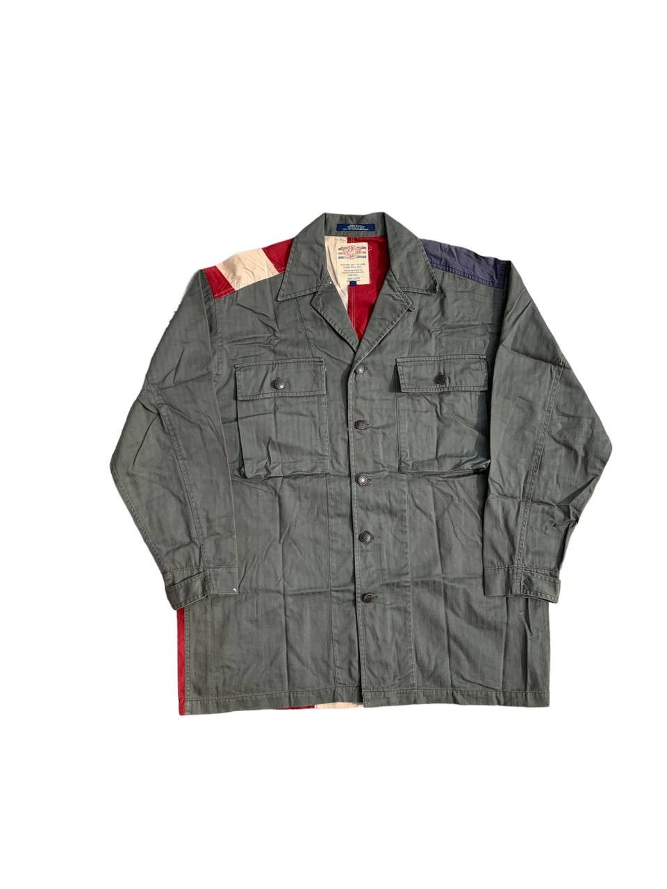 Tommy Hilfiger Vintage Hilfiger Surplus Military US Flag Oversized Shirt Size US M / EU 48-50 / 2 - 2 Thumbnail