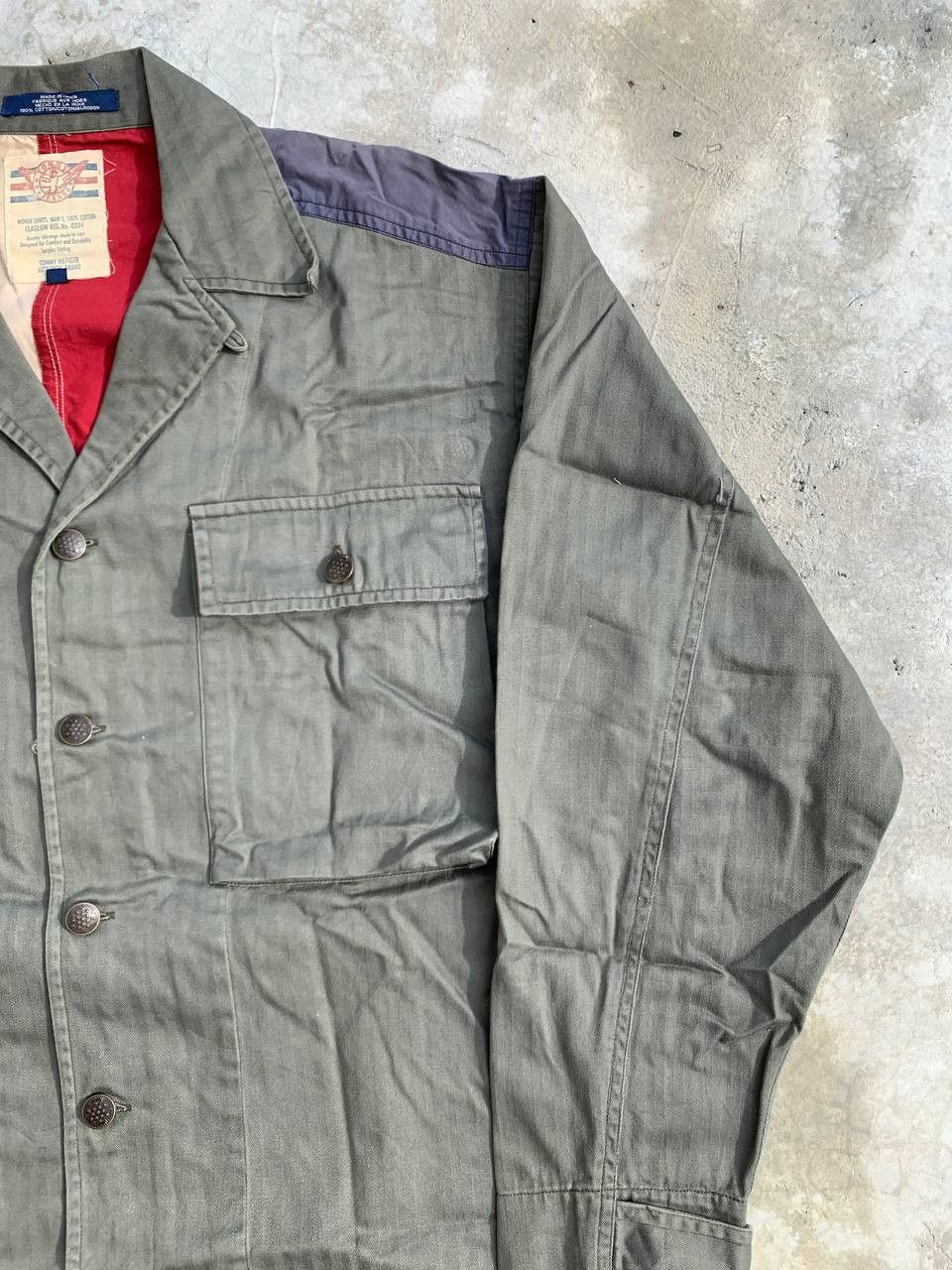 Tommy Hilfiger Vintage Hilfiger Surplus Military US Flag Oversized Shirt Size US M / EU 48-50 / 2 - 3 Thumbnail