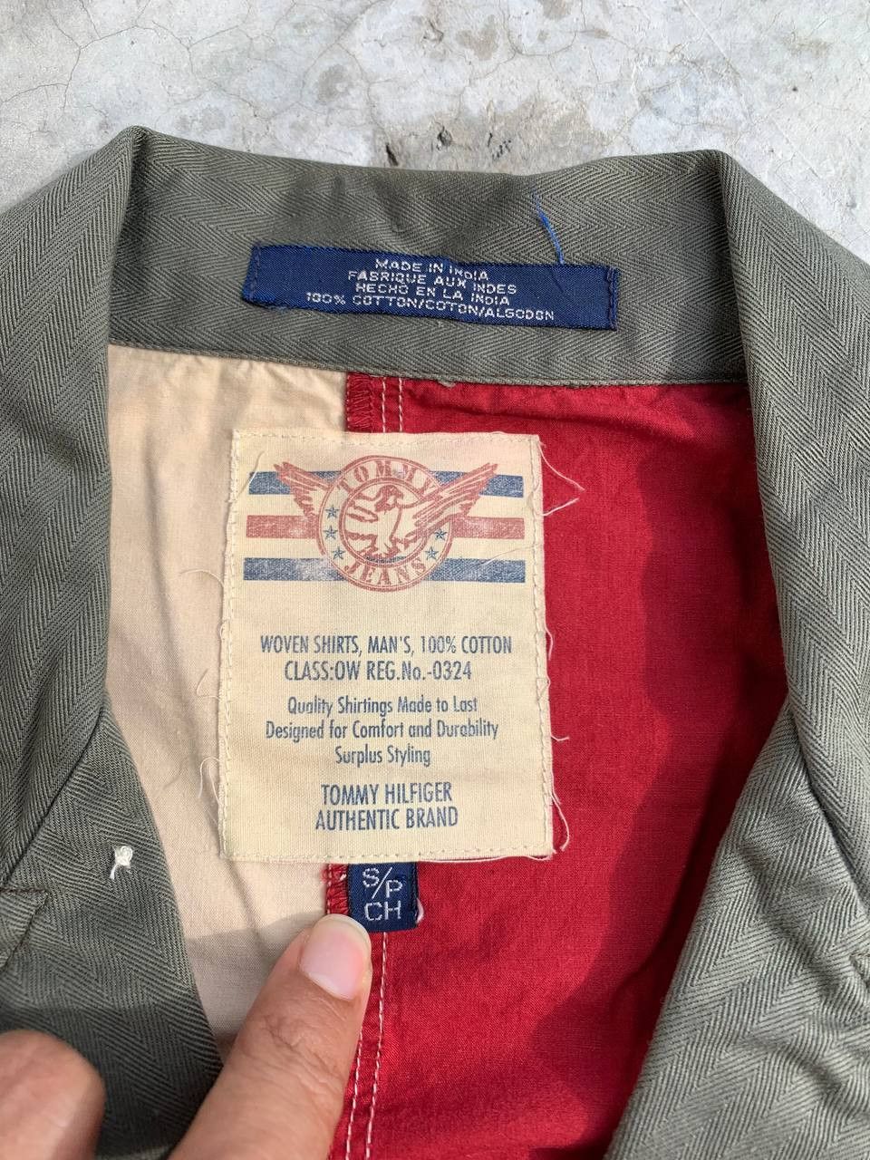 Tommy Hilfiger Vintage Hilfiger Surplus Military US Flag Oversized Shirt Size US M / EU 48-50 / 2 - 8 Thumbnail