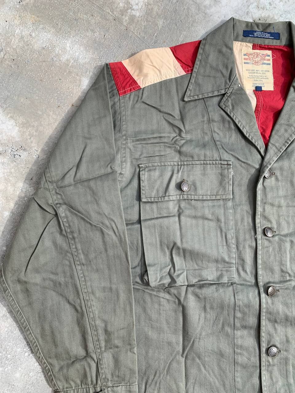 Tommy Hilfiger Vintage Hilfiger Surplus Military US Flag Oversized Shirt Size US M / EU 48-50 / 2 - 4 Thumbnail