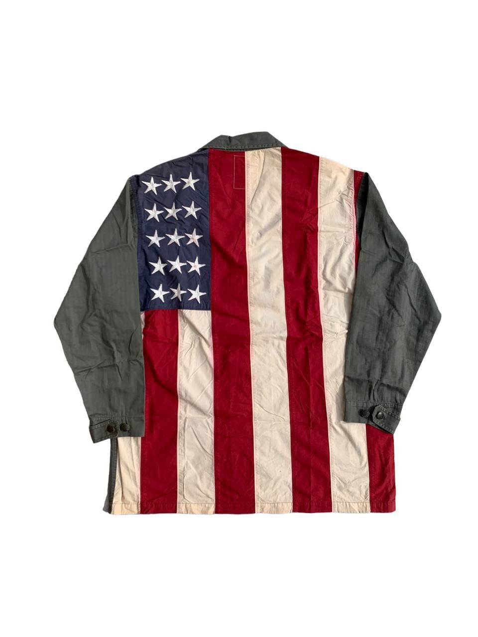 Tommy Hilfiger Vintage Hilfiger Surplus Military US Flag Oversized Shirt Size US M / EU 48-50 / 2 - 1 Thumbnail
