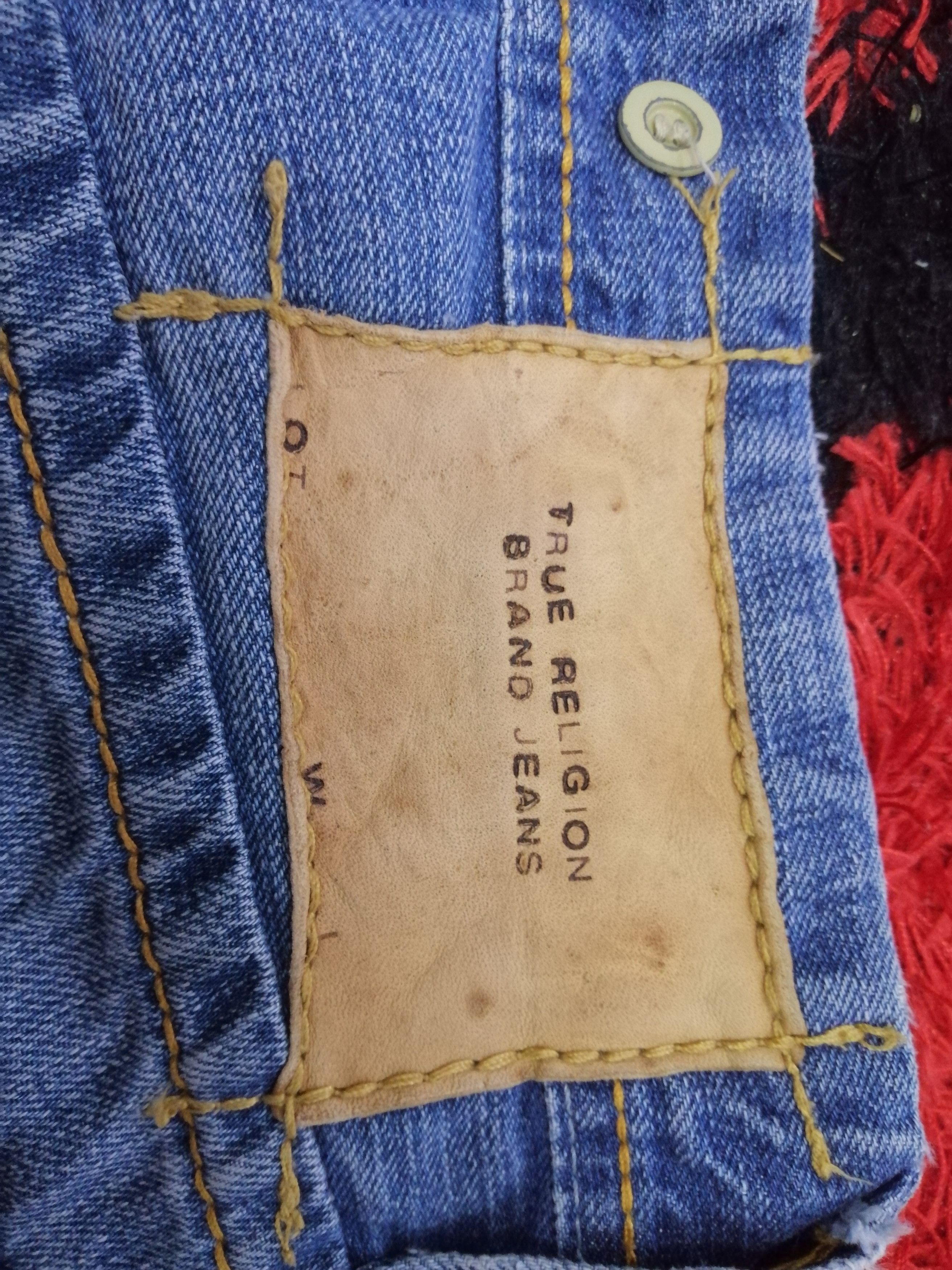 If Six Was Nine × Le Grande Bleu (L.G.B.) × True Religion Flare Jeans True Religion Distressed Blue Denim Size US 33 - 2 Thumbnail
