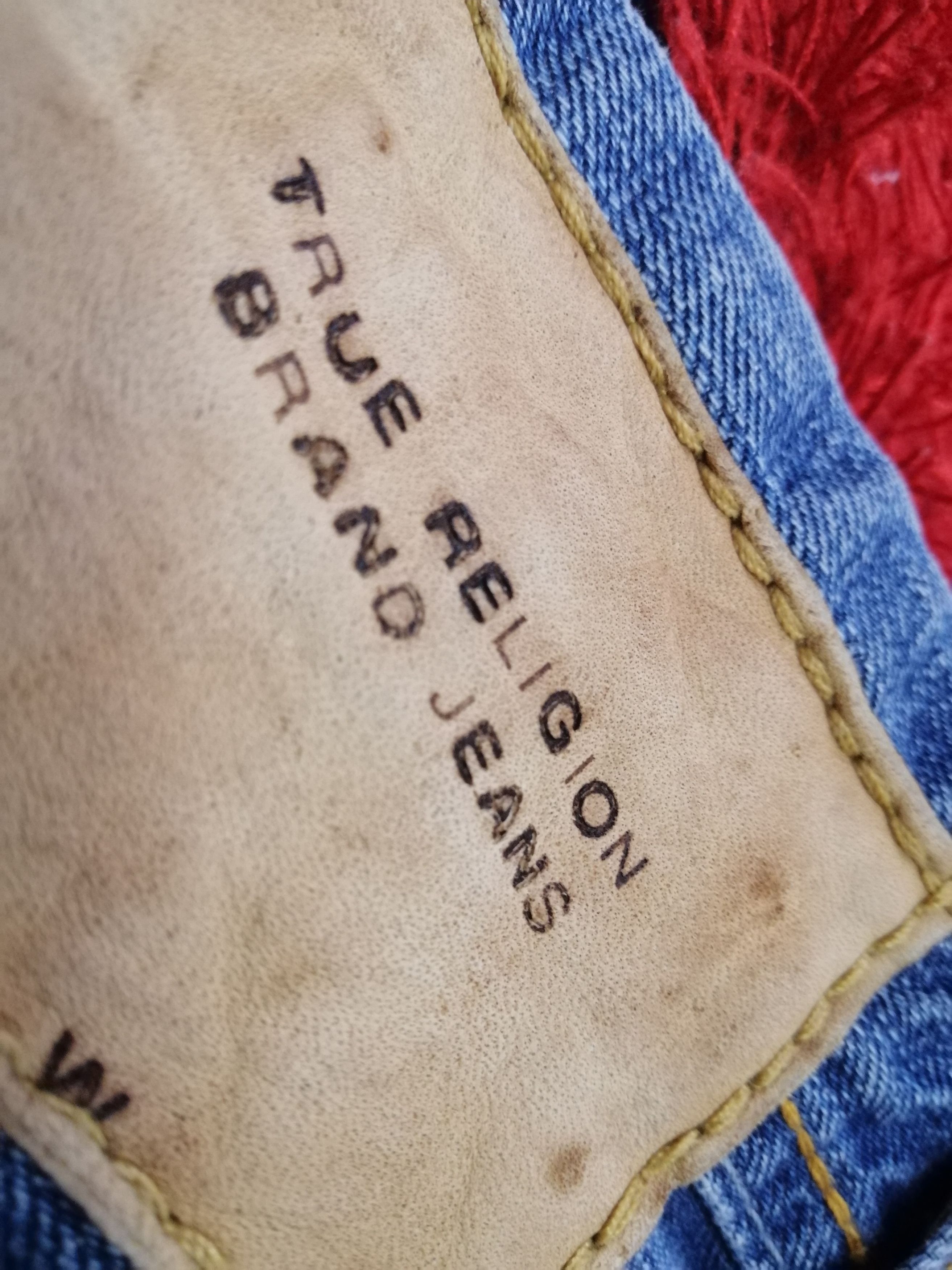 If Six Was Nine × Le Grande Bleu (L.G.B.) × True Religion Flare Jeans True Religion Distressed Blue Denim Size US 33 - 3 Thumbnail