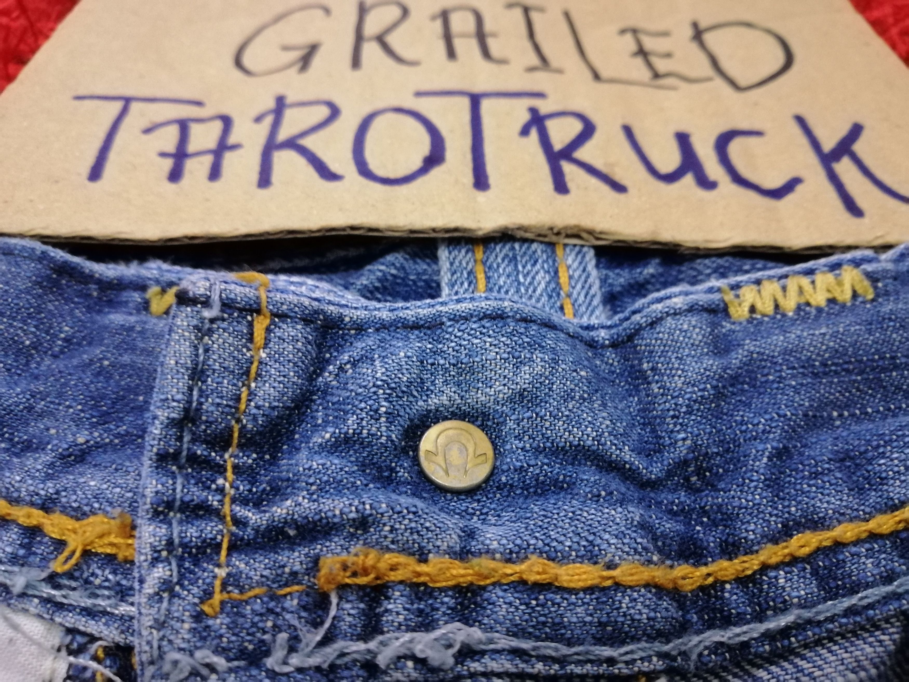 If Six Was Nine × Le Grande Bleu (L.G.B.) × True Religion Flare Jeans True Religion Distressed Blue Denim Size US 33 - 10 Thumbnail