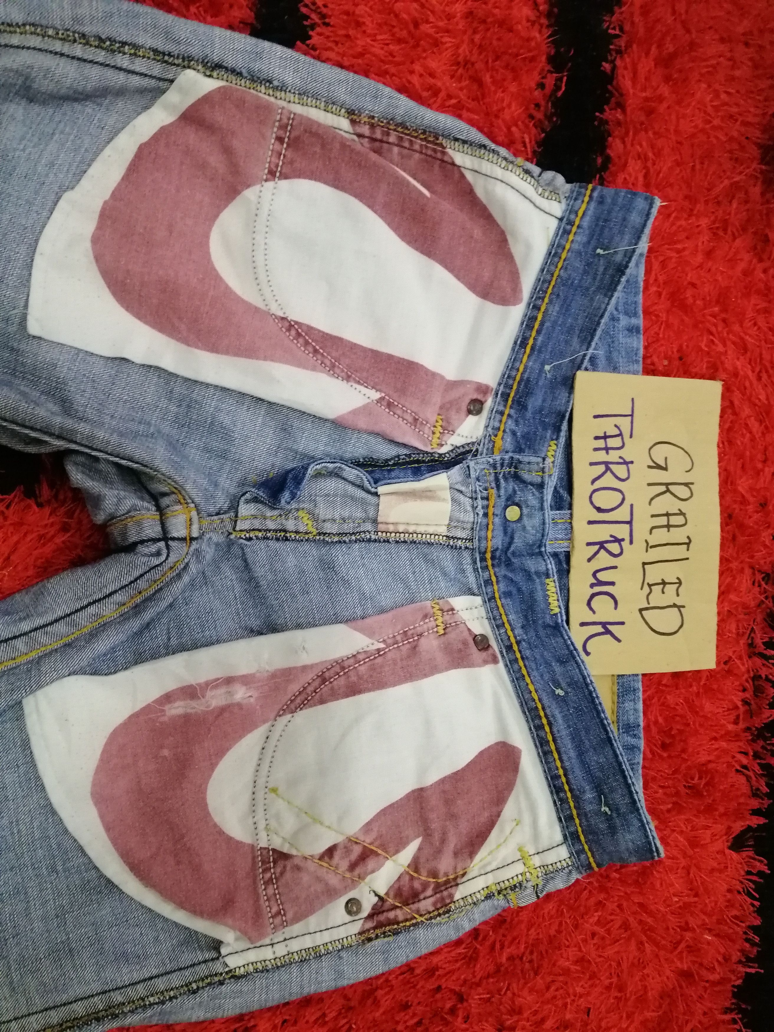 If Six Was Nine × Le Grande Bleu (L.G.B.) × True Religion Flare Jeans True Religion Distressed Blue Denim Size US 33 - 9 Thumbnail