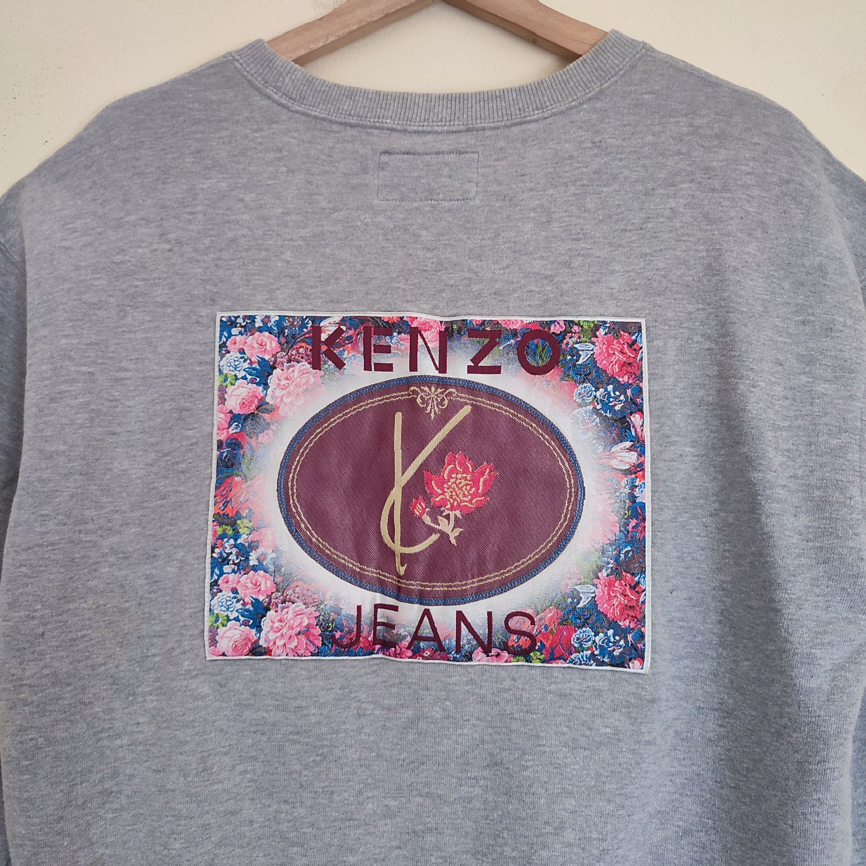 Japanese Brand × Kenzo × Vintage Vintage KENZO Japanese Brand Streetwear Style Sweatshirt Size US L / EU 52-54 / 3 - 2 Thumbnail