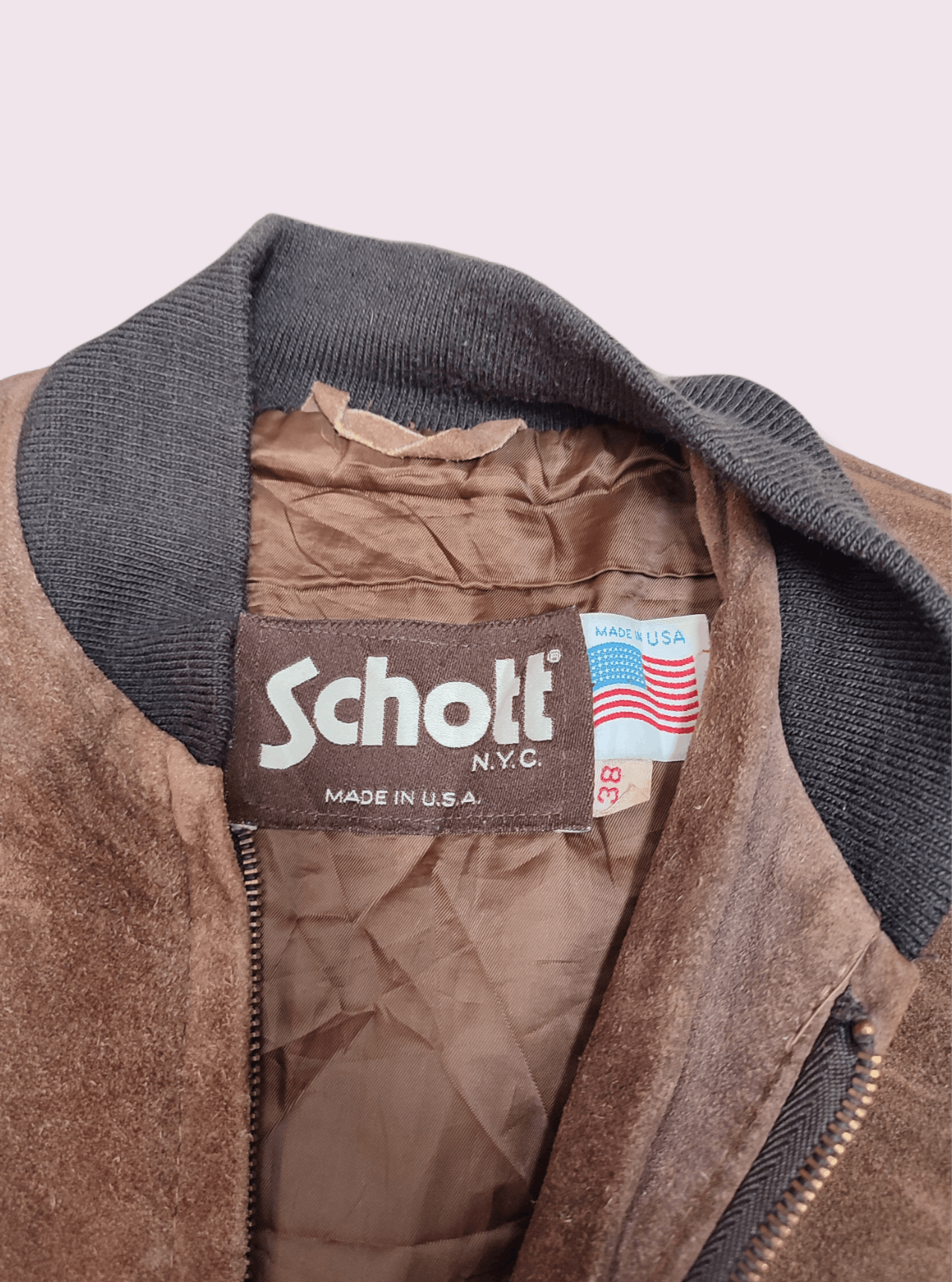 Genuine Leather × Schott × Vintage 🔥HOT🔥 Vtg Schott N.Y.C Made in USA Leather Jacket Size US M / EU 48-50 / 2 - 7 Thumbnail