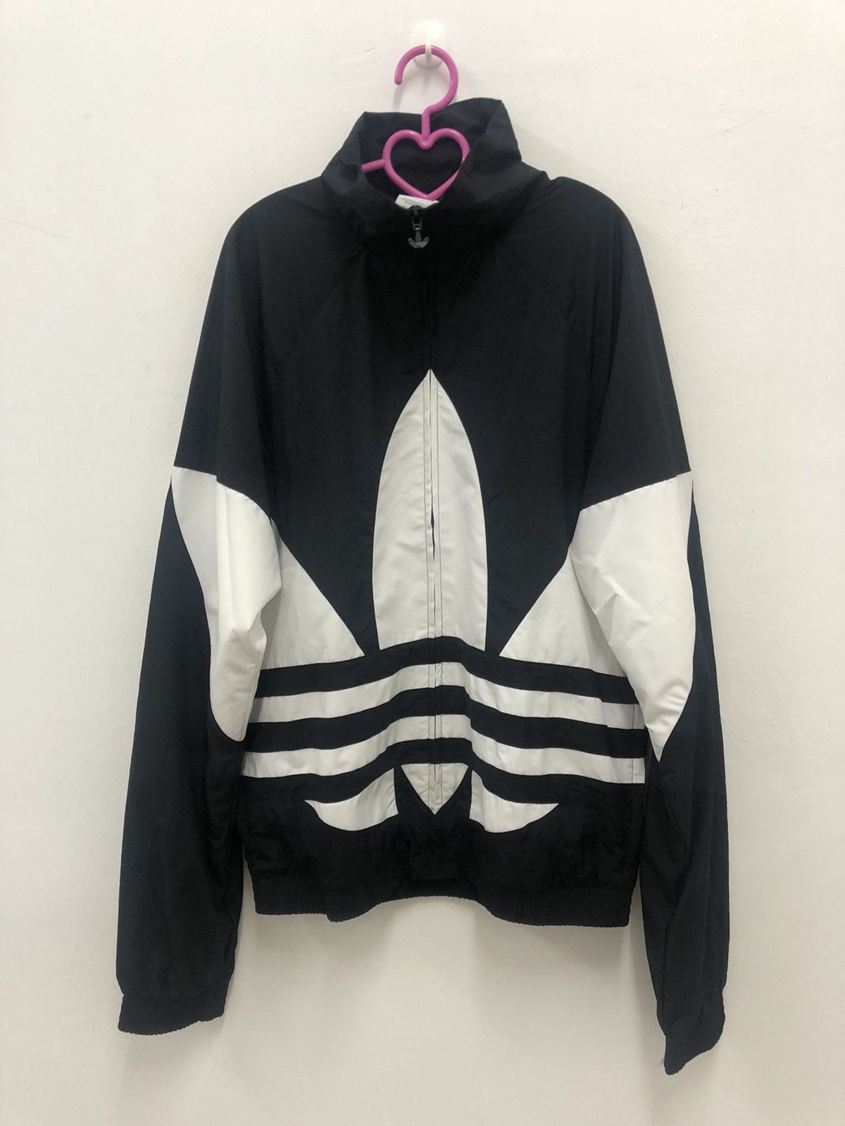 Adidas Rare ADIDAS Big Trefoil Logo Hip Hop Swag Dope Sweater Size US S / EU 44-46 / 1 - 1 Thumbnail
