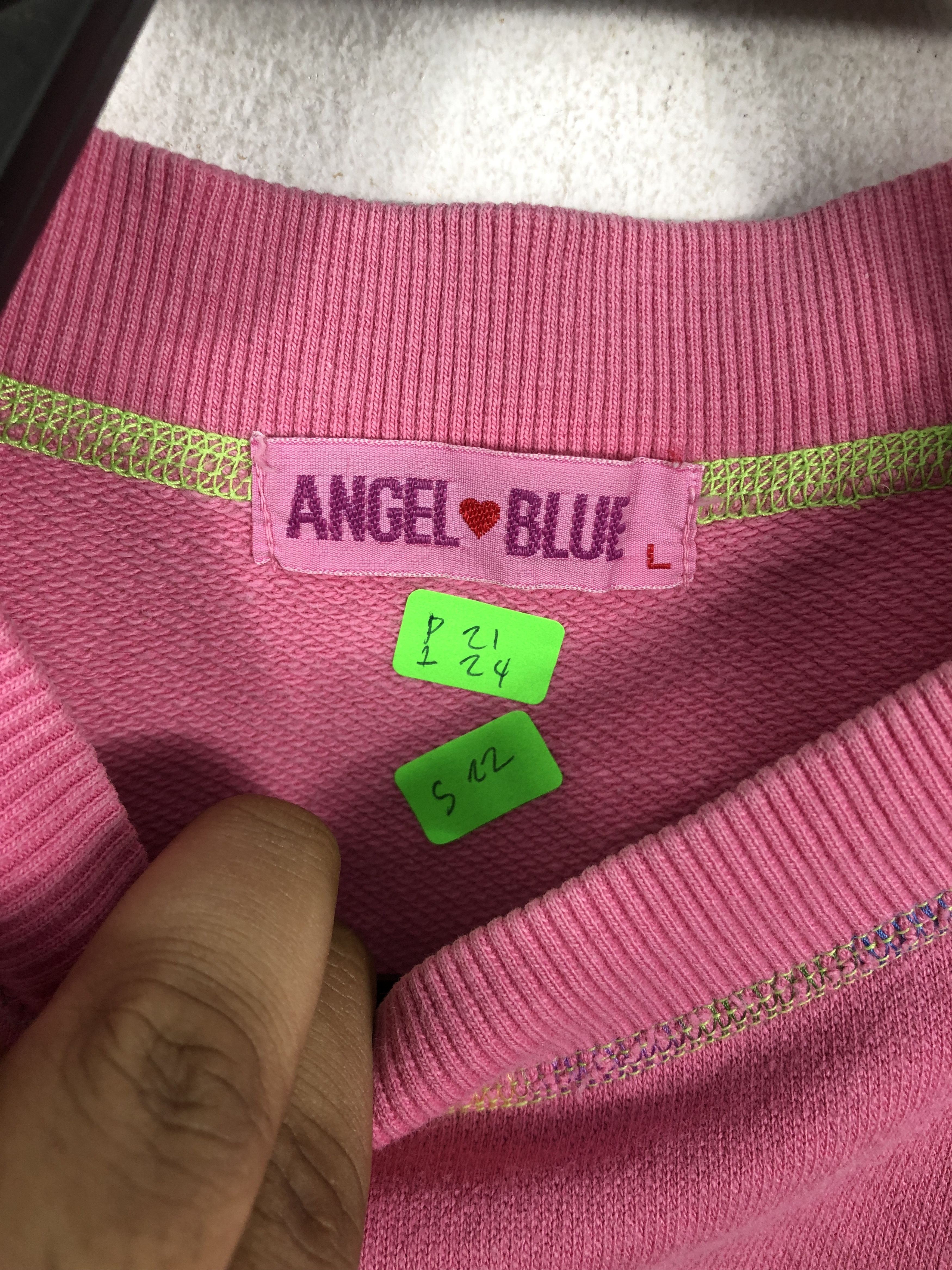 Designer × Japanese Brand × Vintage Vintage Japanese Brand Angel Blue Smile Sweatshirt Size M / US 6-8 / IT 42-44 - 11 Thumbnail