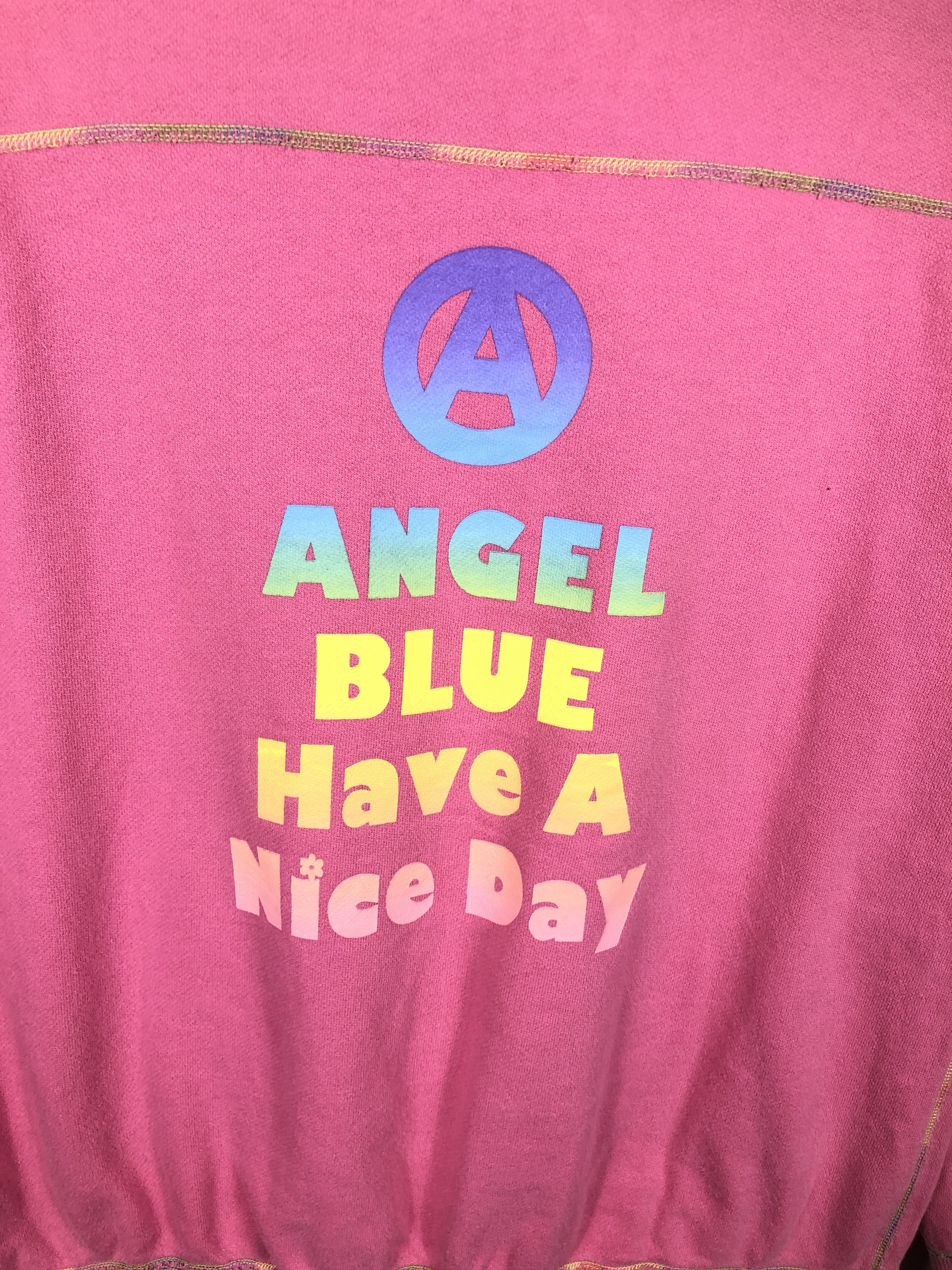 Designer × Japanese Brand × Vintage Vintage Japanese Brand Angel Blue Smile Sweatshirt Size M / US 6-8 / IT 42-44 - 10 Thumbnail