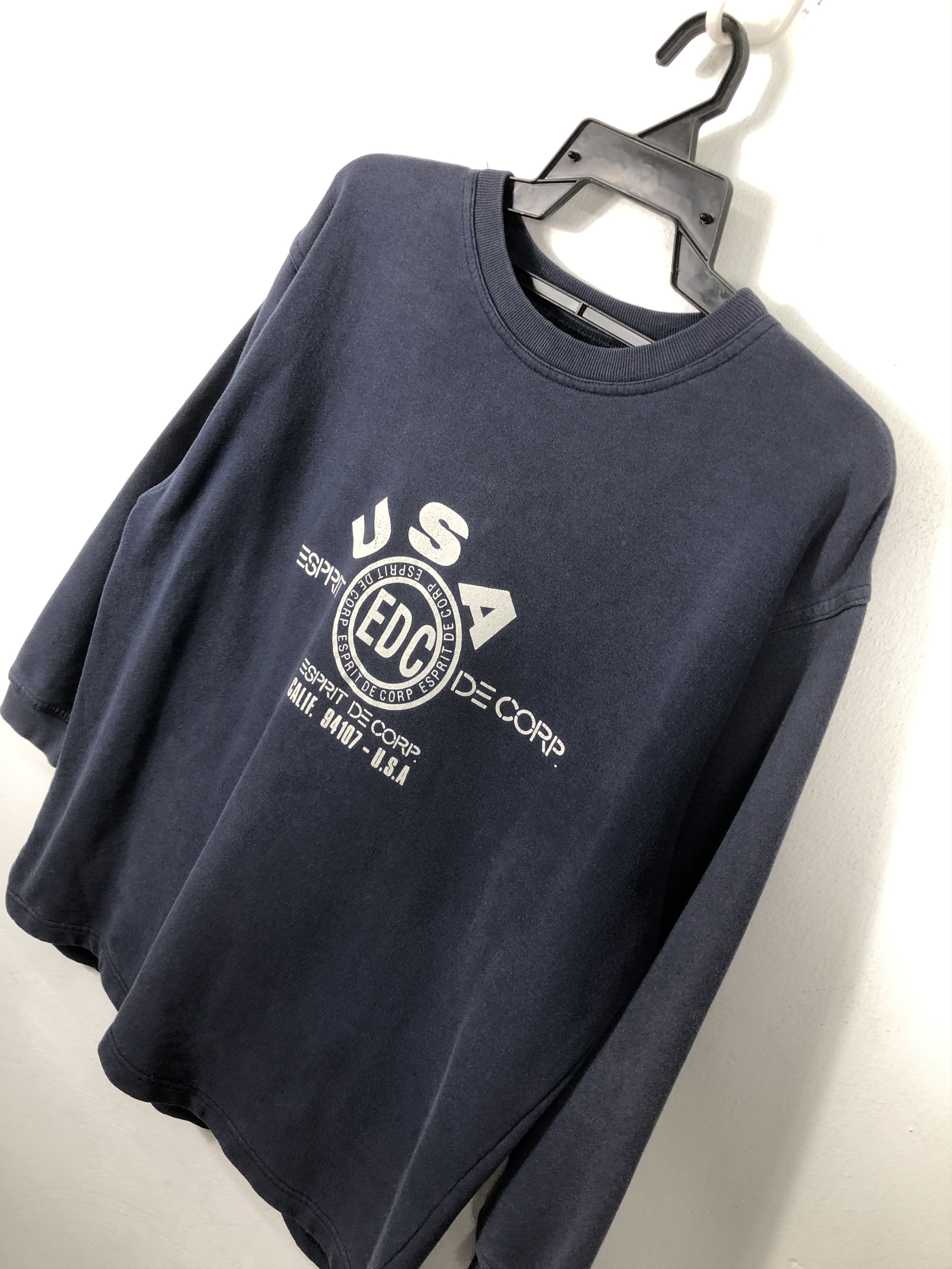 Esprit × Vintage Vintage 90's Esprit Sweatshirt Pullover Size L / US 10 / IT 46 - 2 Thumbnail