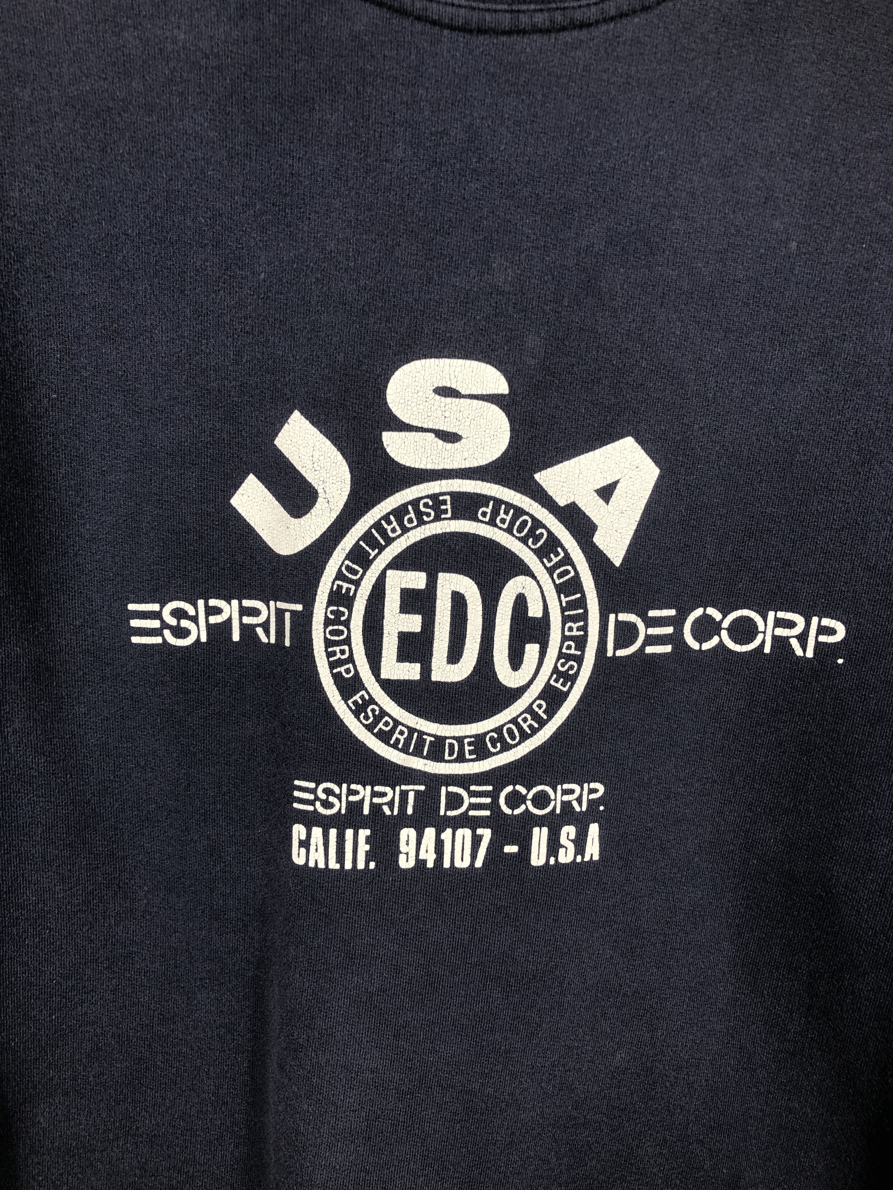 Esprit × Vintage Vintage 90's Esprit Sweatshirt Pullover Size L / US 10 / IT 46 - 3 Thumbnail
