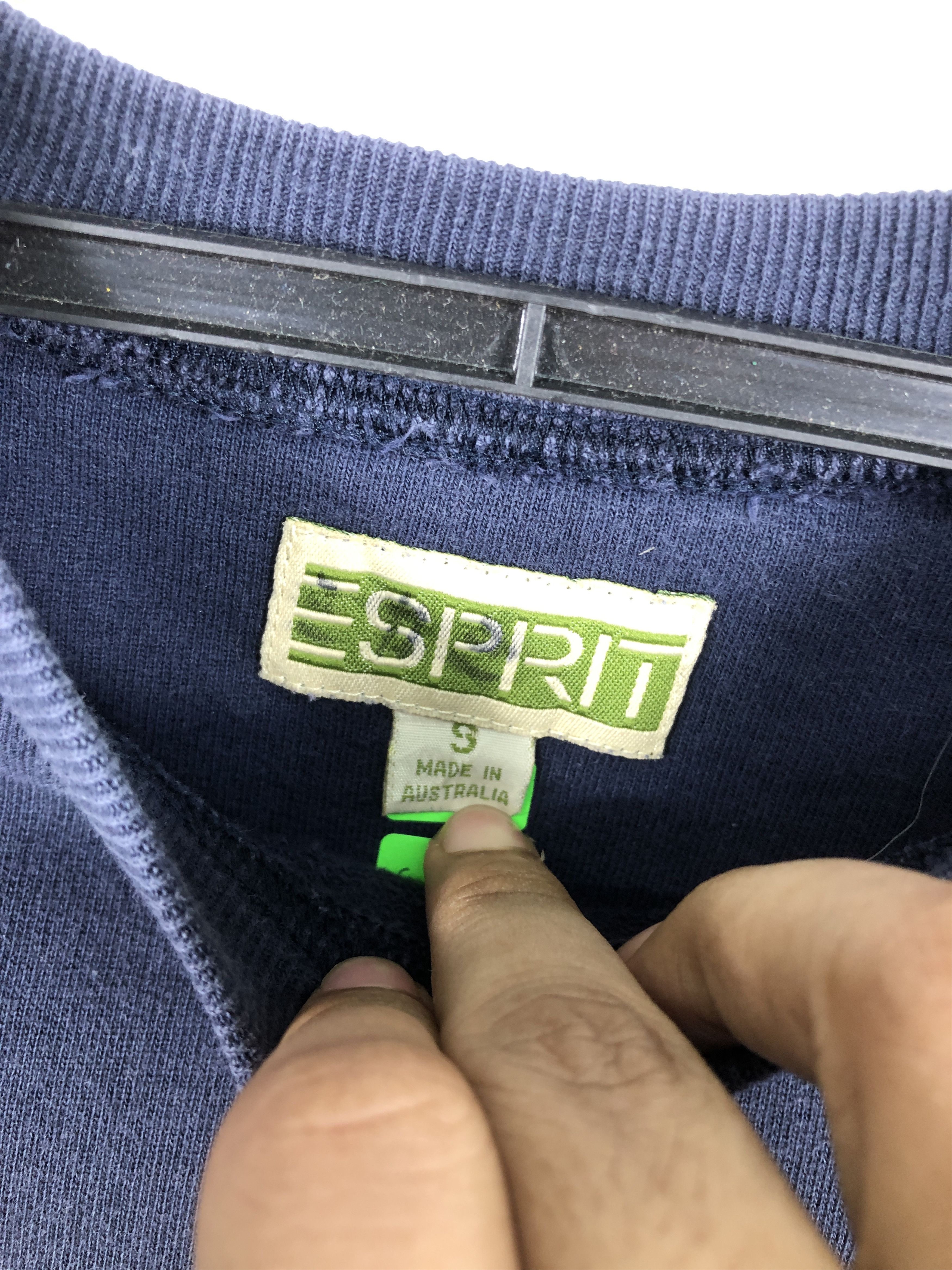 Esprit × Vintage Vintage 90's Esprit Sweatshirt Pullover Size L / US 10 / IT 46 - 9 Thumbnail