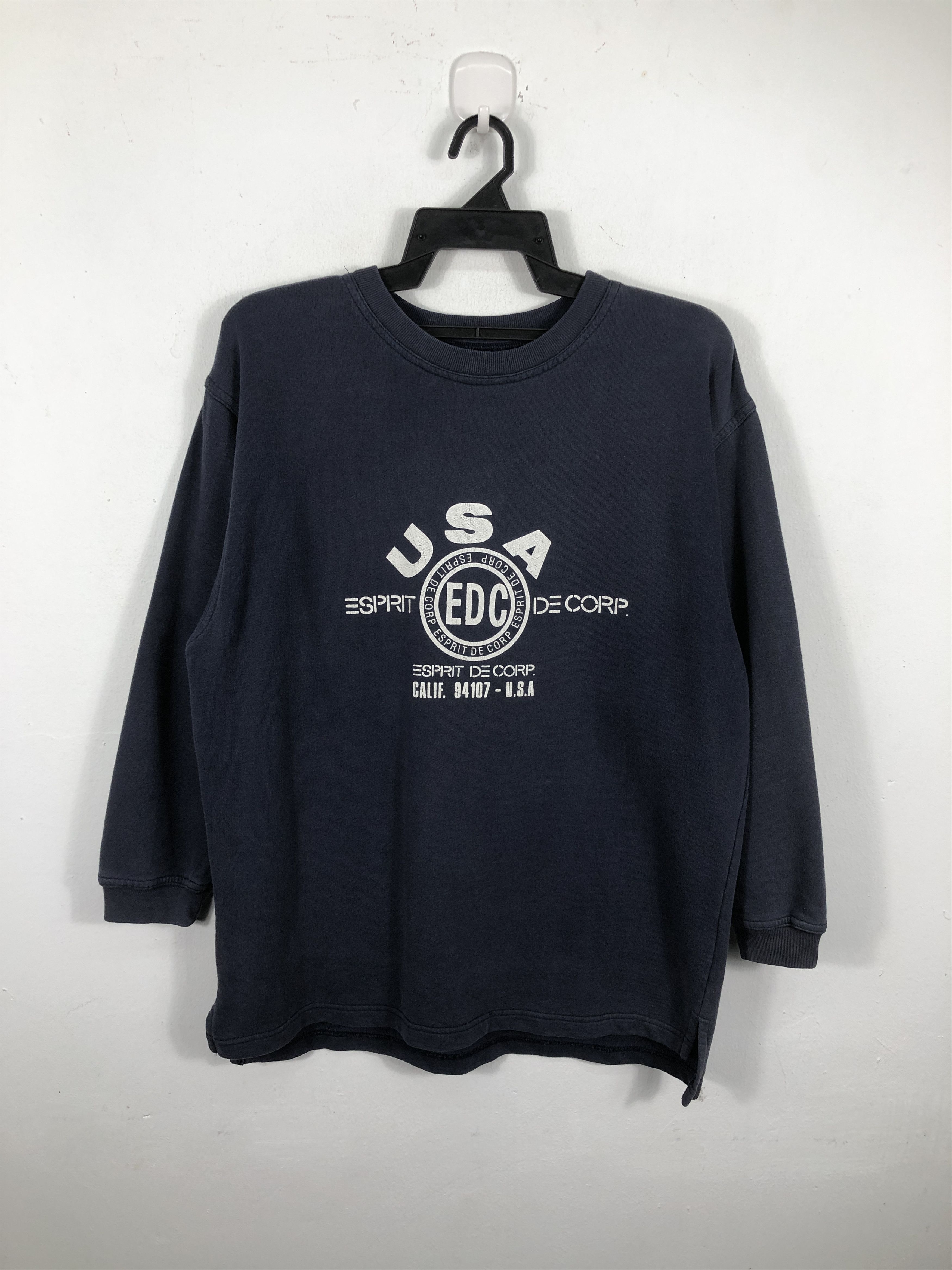 Esprit × Vintage Vintage 90's Esprit Sweatshirt Pullover Size L / US 10 / IT 46 - 1 Thumbnail