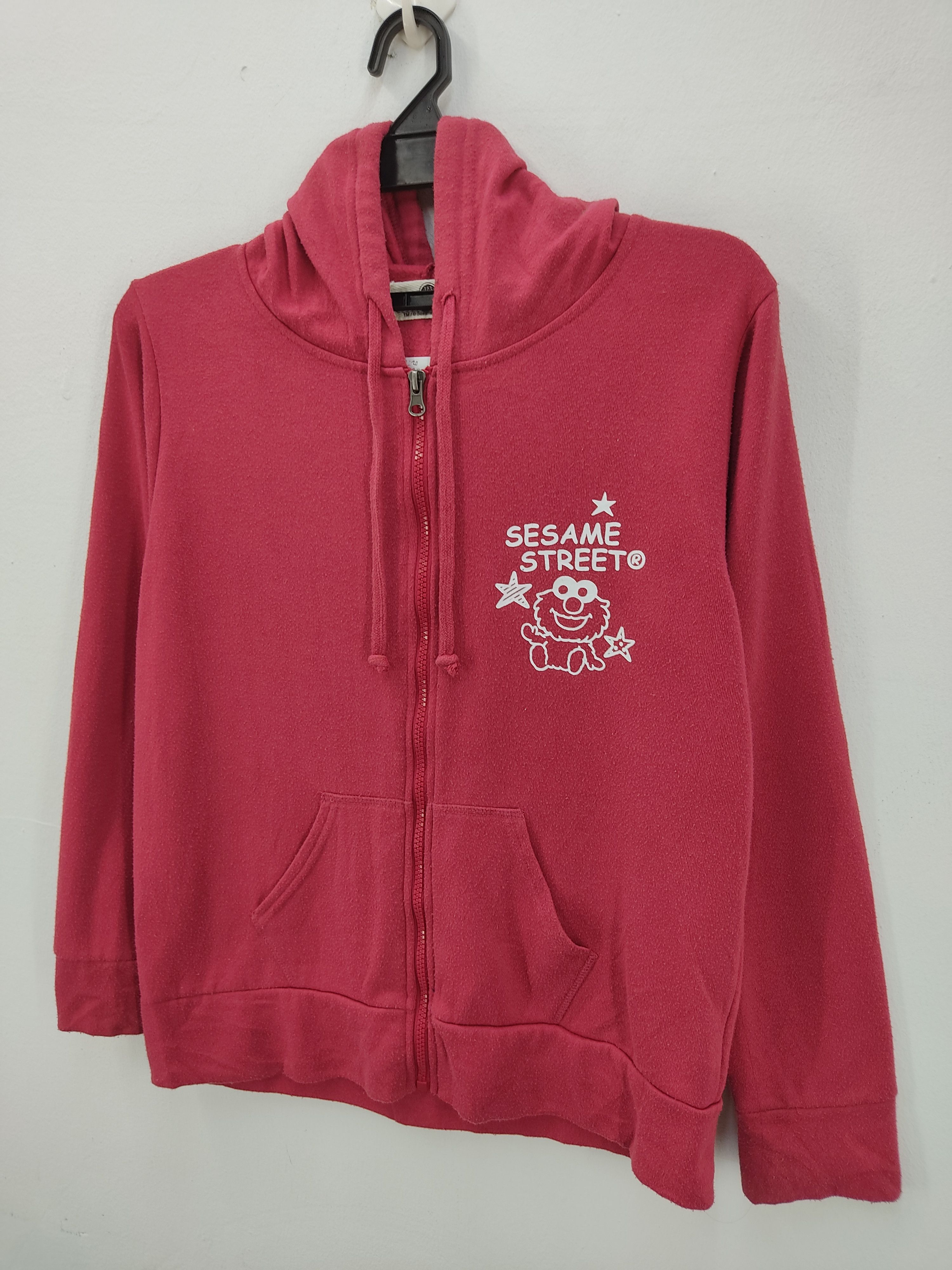 Anime × Vintage Vintage Y2K Sesame Street Hoodie Zipper Size M / US 6-8 / IT 42-44 - 2 Thumbnail