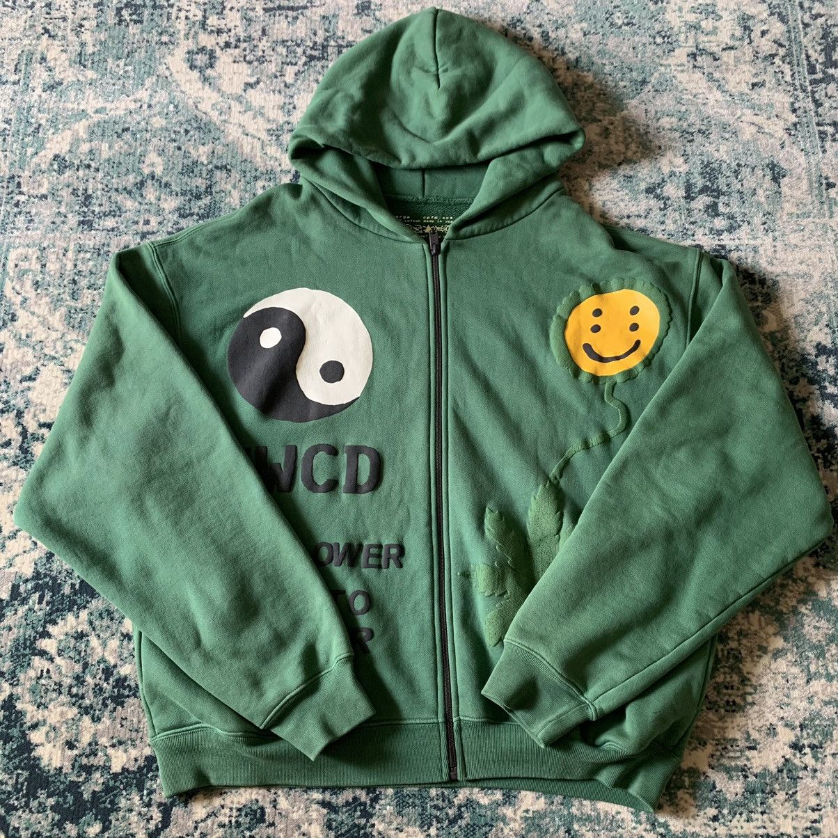 image of Cactus Plant Flea Market Cpfm Earth First Ziphoodie in Green, Men's (Size Large)