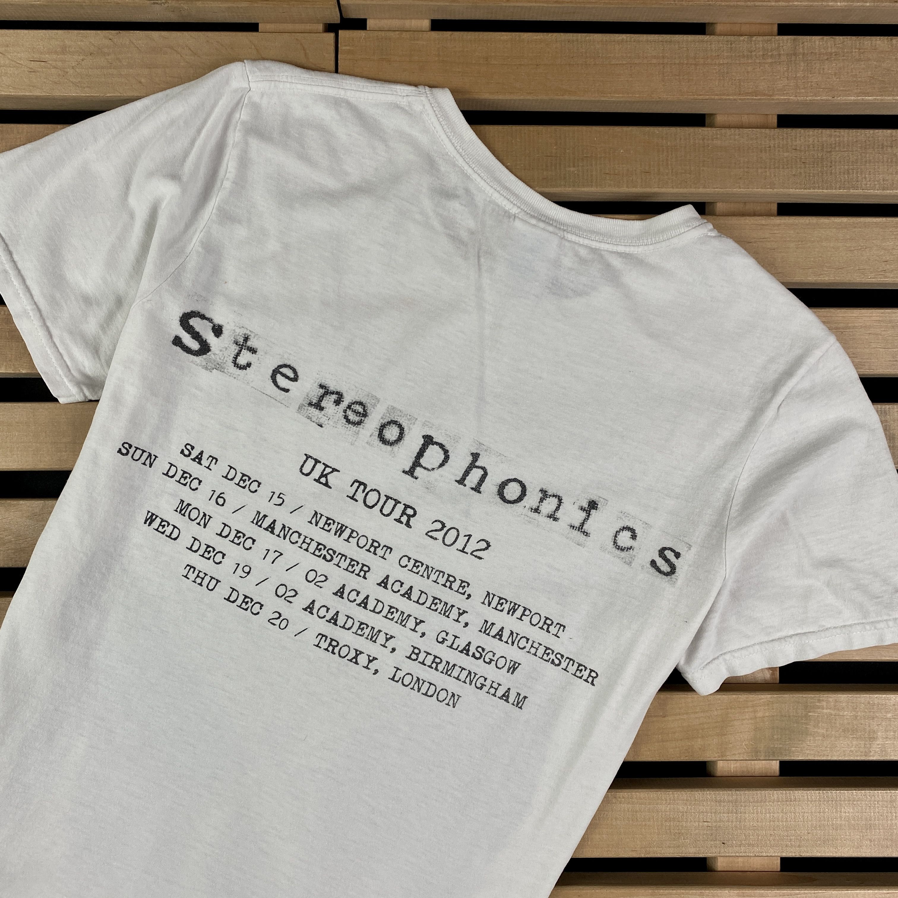 Band Tees × Vintage Mens Rock T-Shirt Stereophonics Vintage 2012 Size S Size US S / EU 44-46 / 1 - 4 Thumbnail