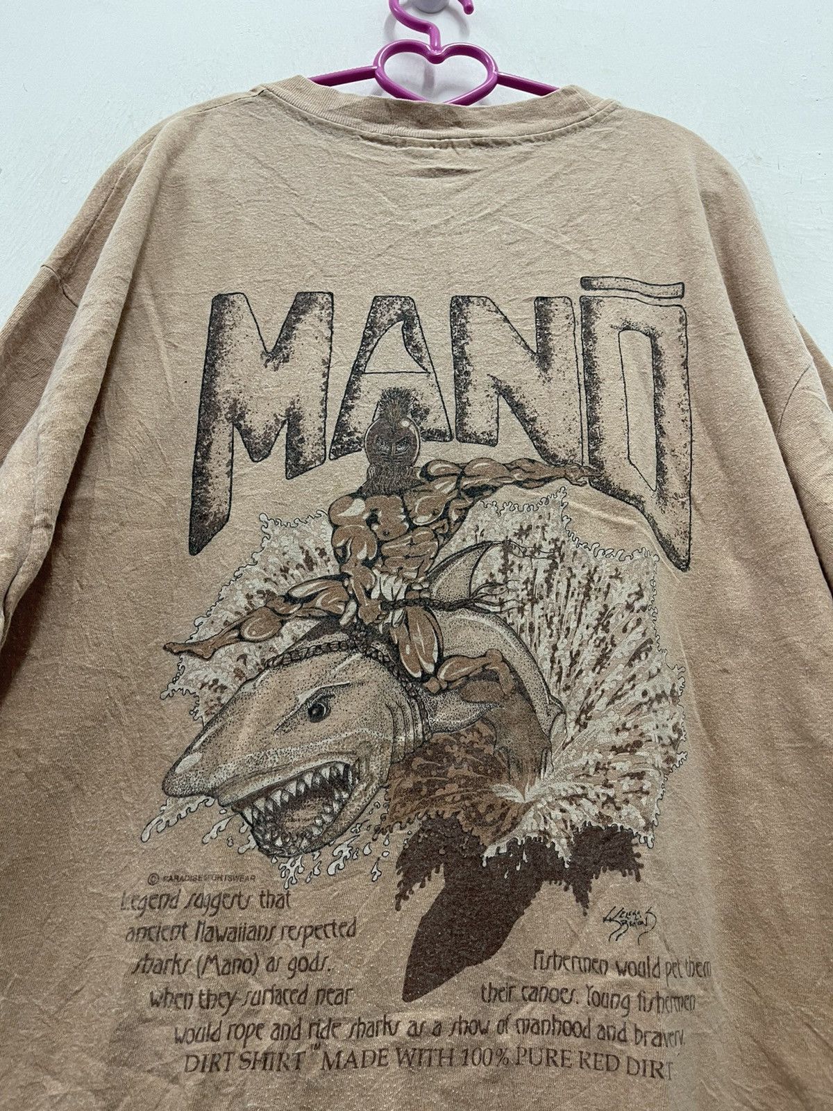 Vintage Rare Vintage MANŌ RED DIRT Paradise Sportswear Hanes Tee Size US XL / EU 56 / 4 - 2 Thumbnail