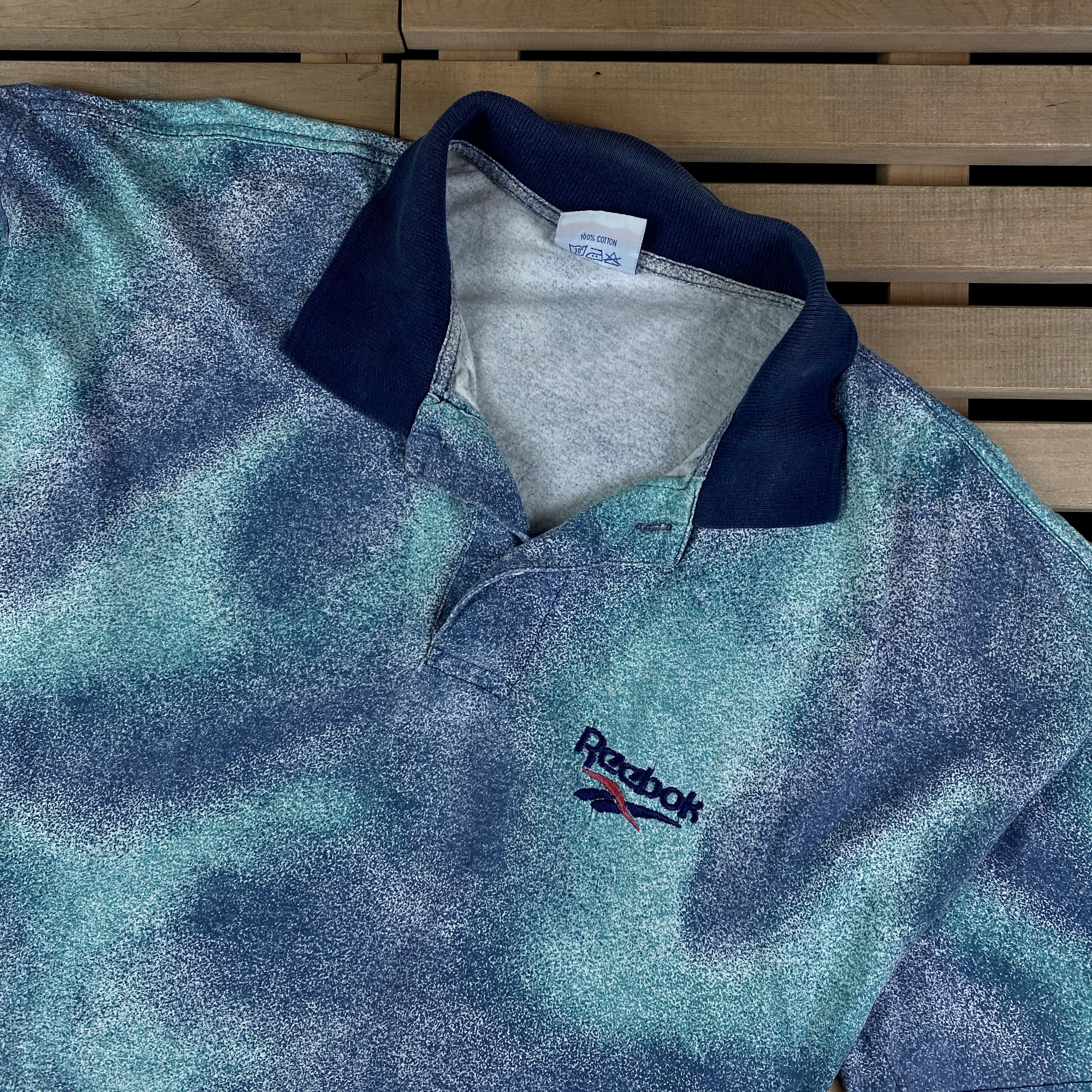Reebok × Vintage Men’s Polo T-Shirt Reebok Vintage Size 5/L Size US L / EU 52-54 / 3 - 2 Thumbnail
