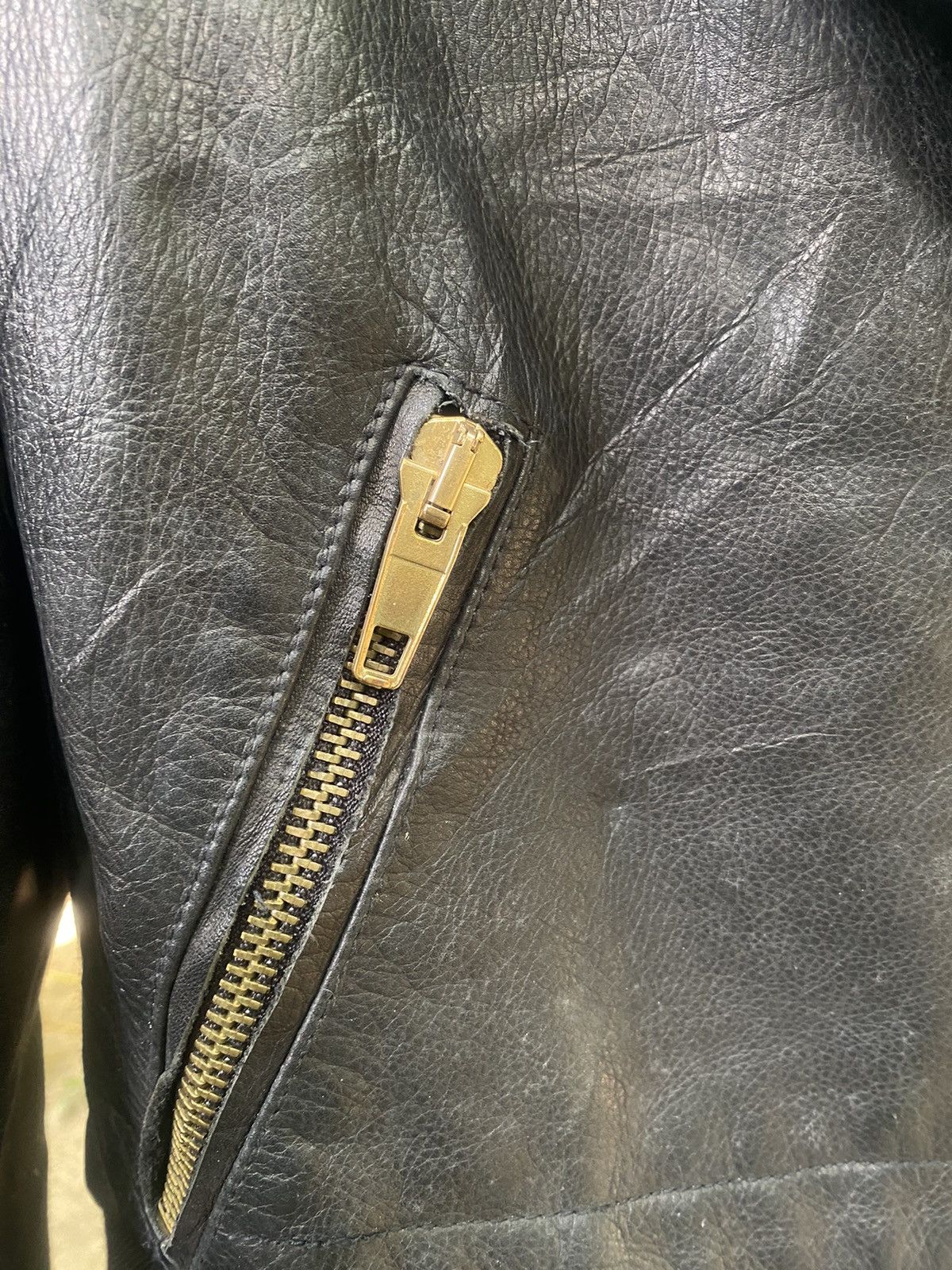 If Six Was Nine × Zara ZARA BASIC LEATHER JACKET Size US L / EU 52-54 / 3 - 6 Thumbnail