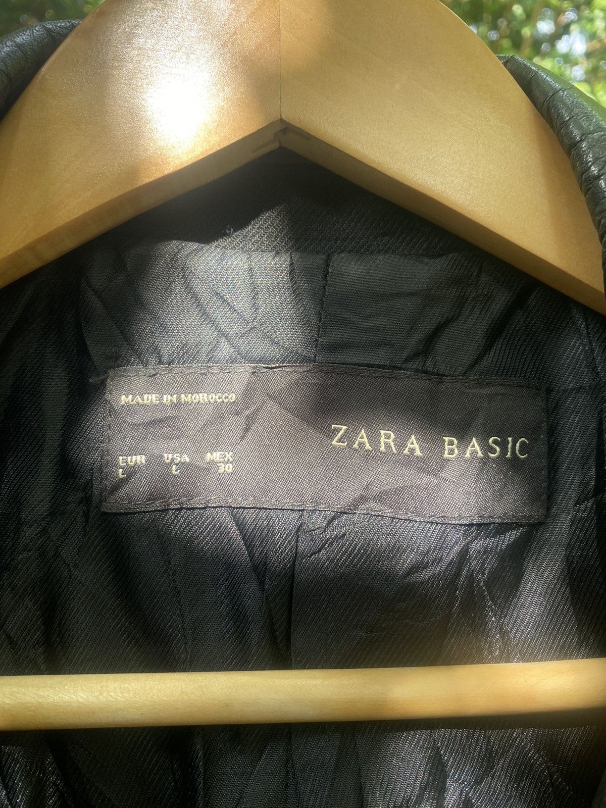 If Six Was Nine × Zara ZARA BASIC LEATHER JACKET Size US L / EU 52-54 / 3 - 3 Thumbnail