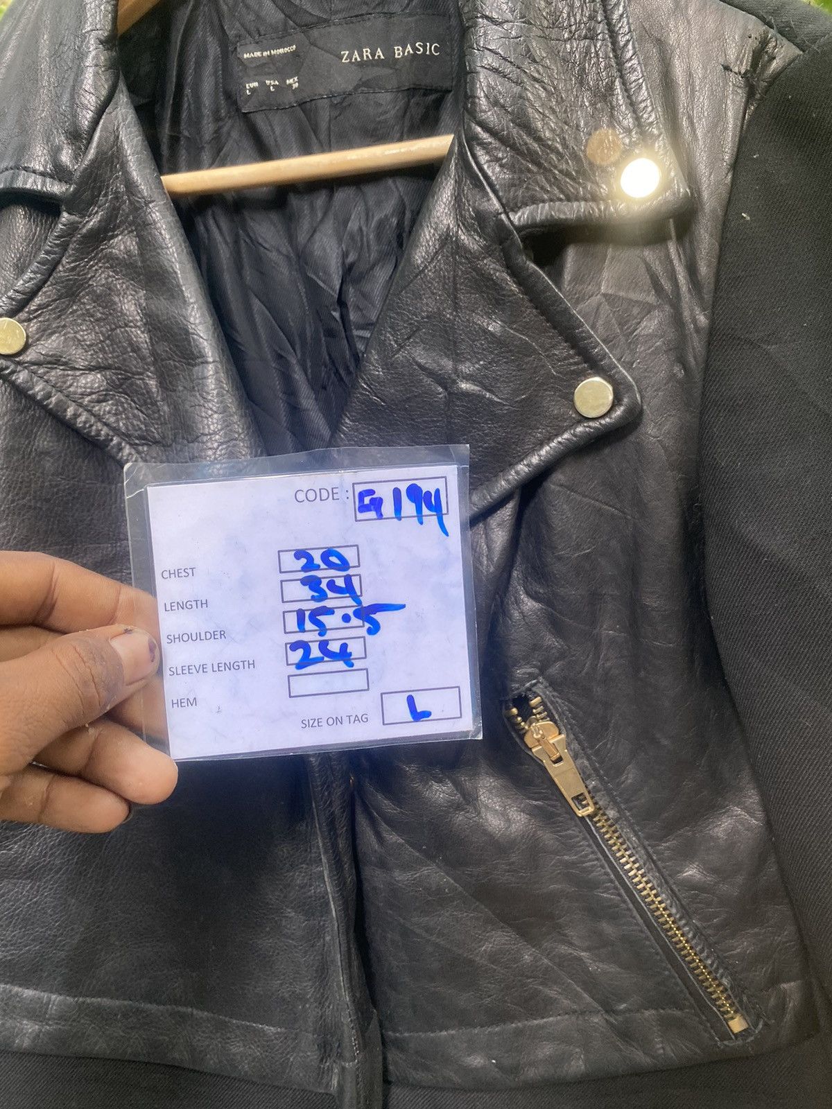 If Six Was Nine × Zara ZARA BASIC LEATHER JACKET Size US L / EU 52-54 / 3 - 8 Thumbnail