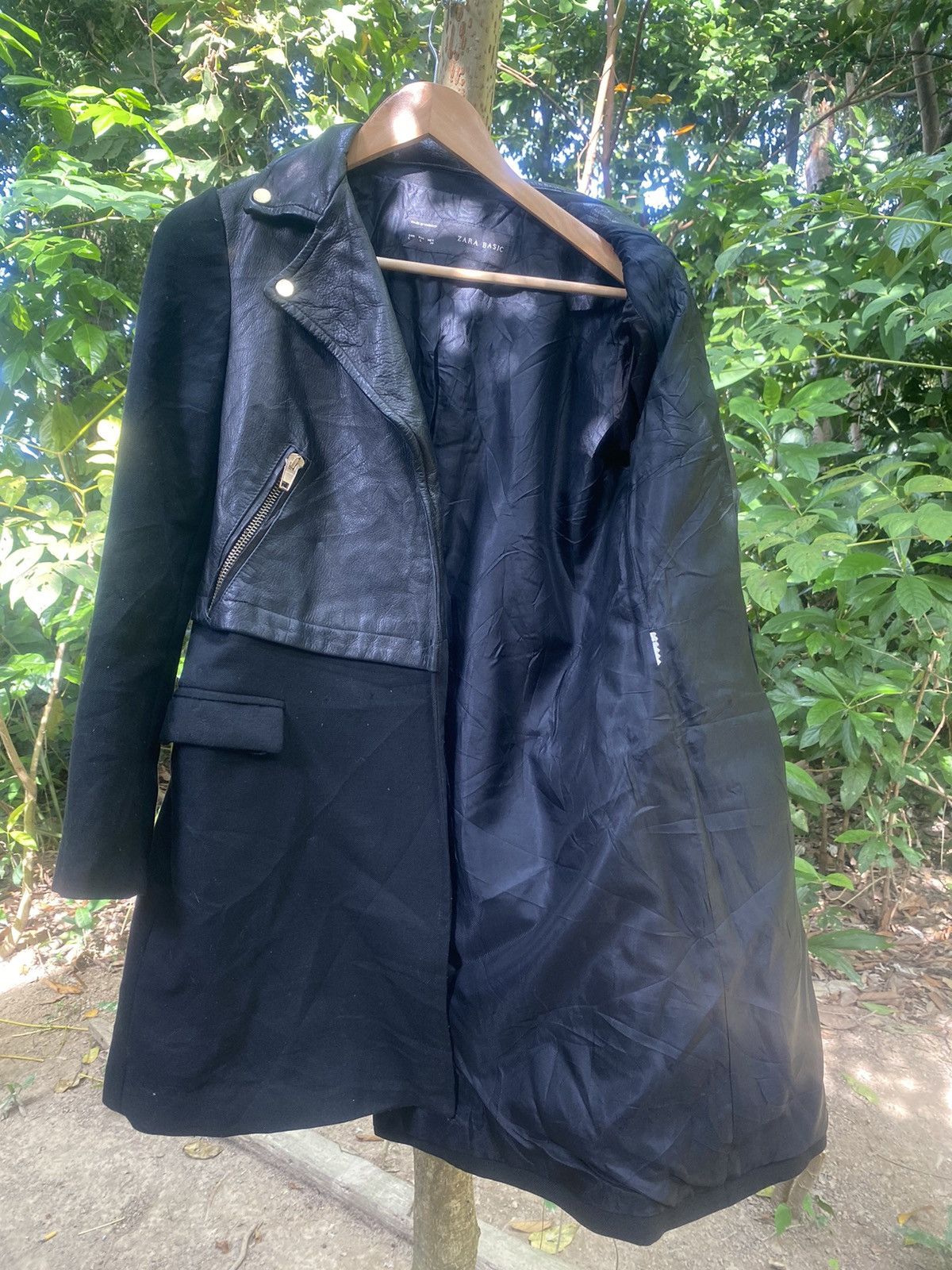 If Six Was Nine × Zara ZARA BASIC LEATHER JACKET Size US L / EU 52-54 / 3 - 7 Thumbnail