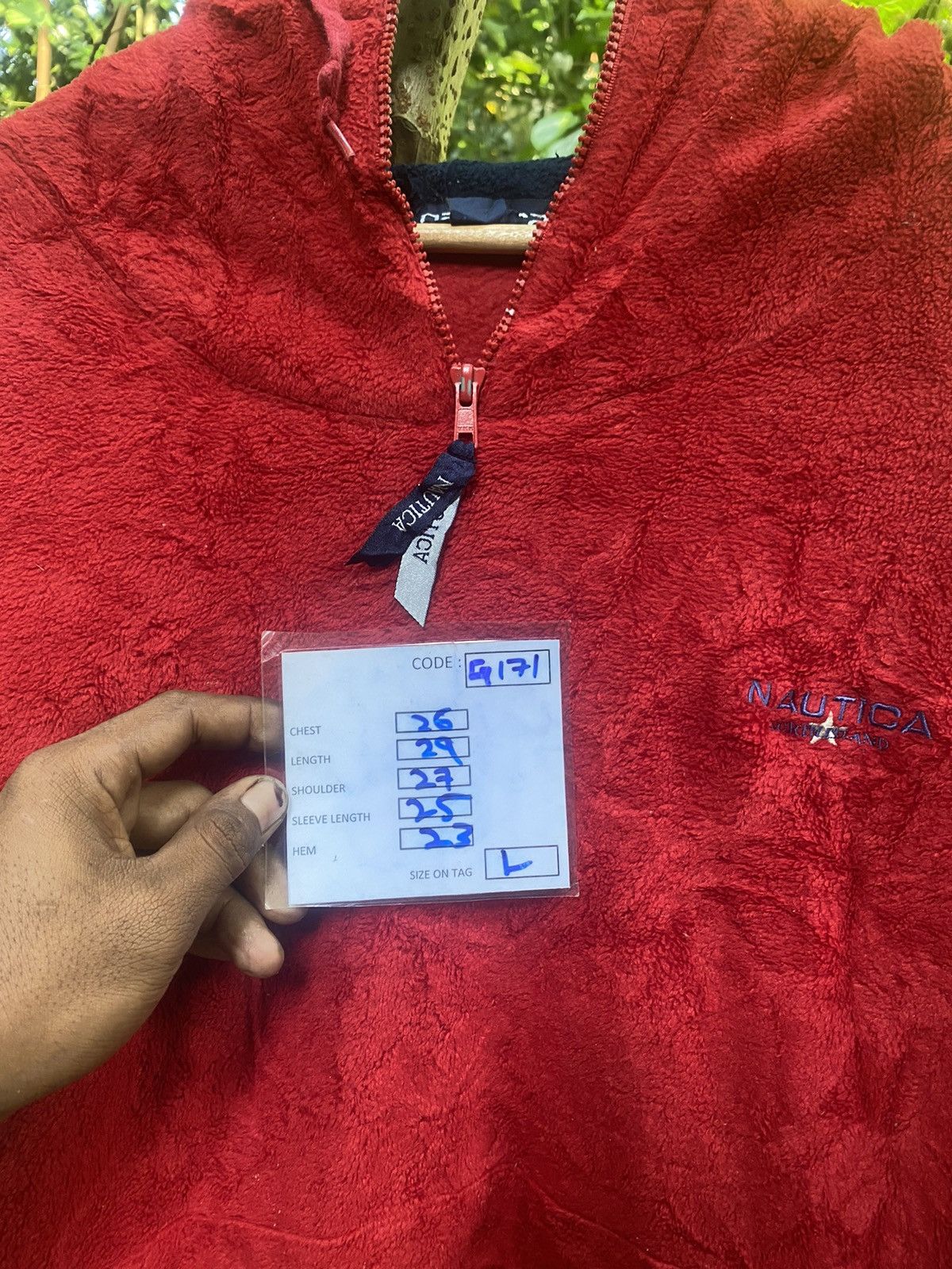 Nautica × Vintage NAUTICA HOODIE FLEECH Size US L / EU 52-54 / 3 - 10 Thumbnail