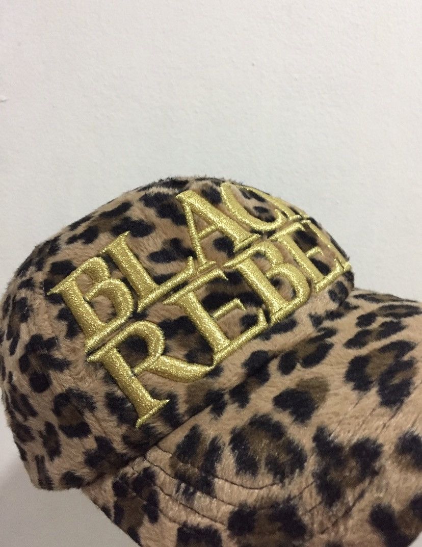 Indian Motorcycle VTG Black Rebel Leopard Skin Hat Size ONE SIZE - 5 Thumbnail