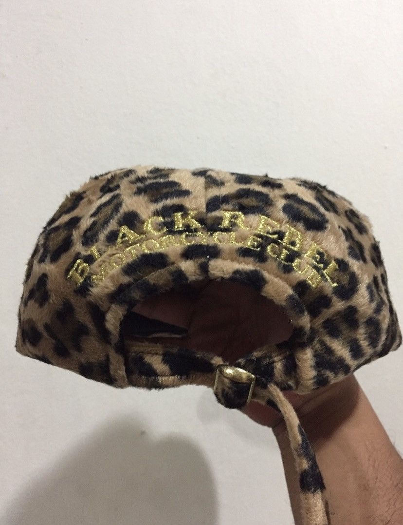 Indian Motorcycle VTG Black Rebel Leopard Skin Hat Size ONE SIZE - 6 Thumbnail
