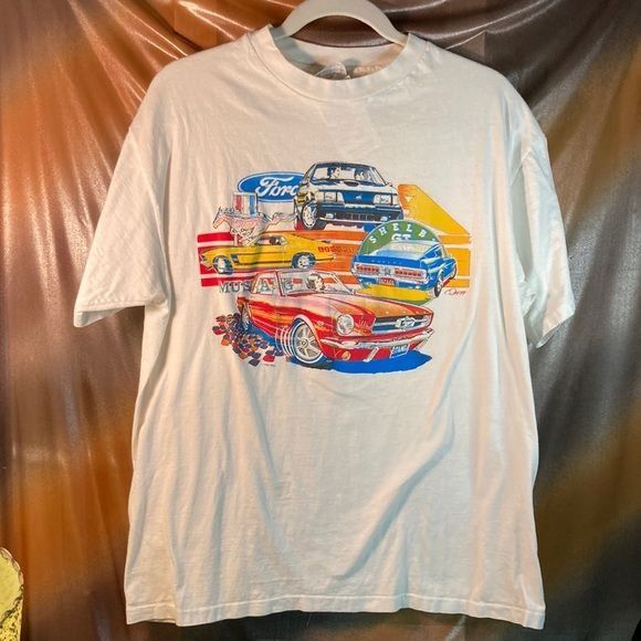 Vintage 80’s Ford Shelby Mustang T-Shirt 1985 Size XL 46”