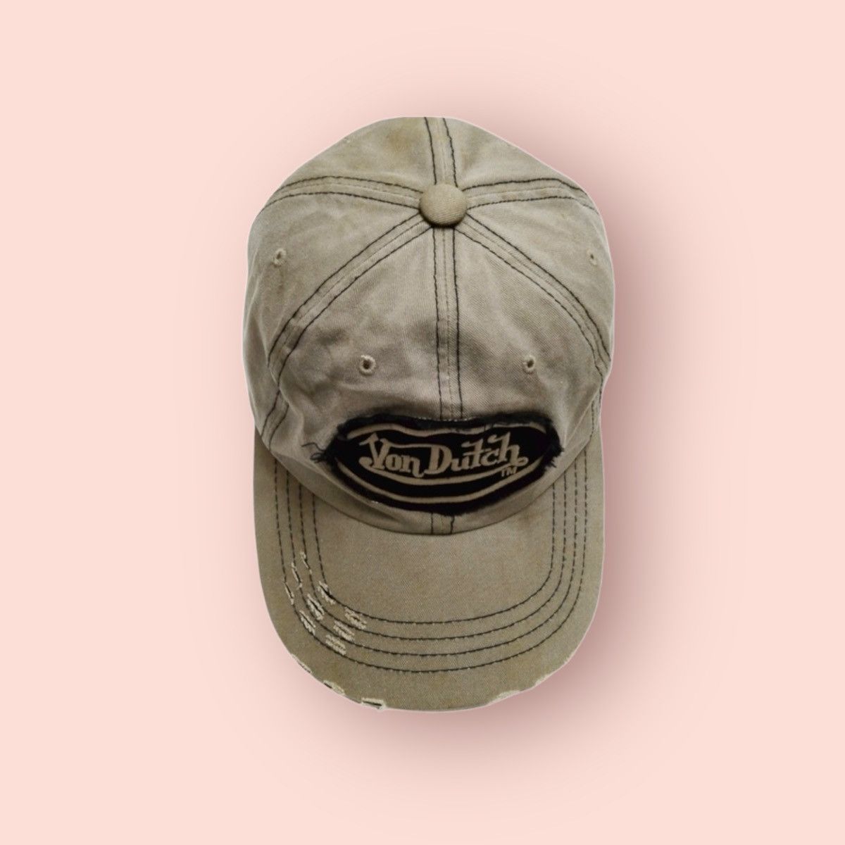 Von Dutch VON DUTCH DISTRESSED VINTAGE STRAPBACK Size ONE SIZE - 8 Thumbnail