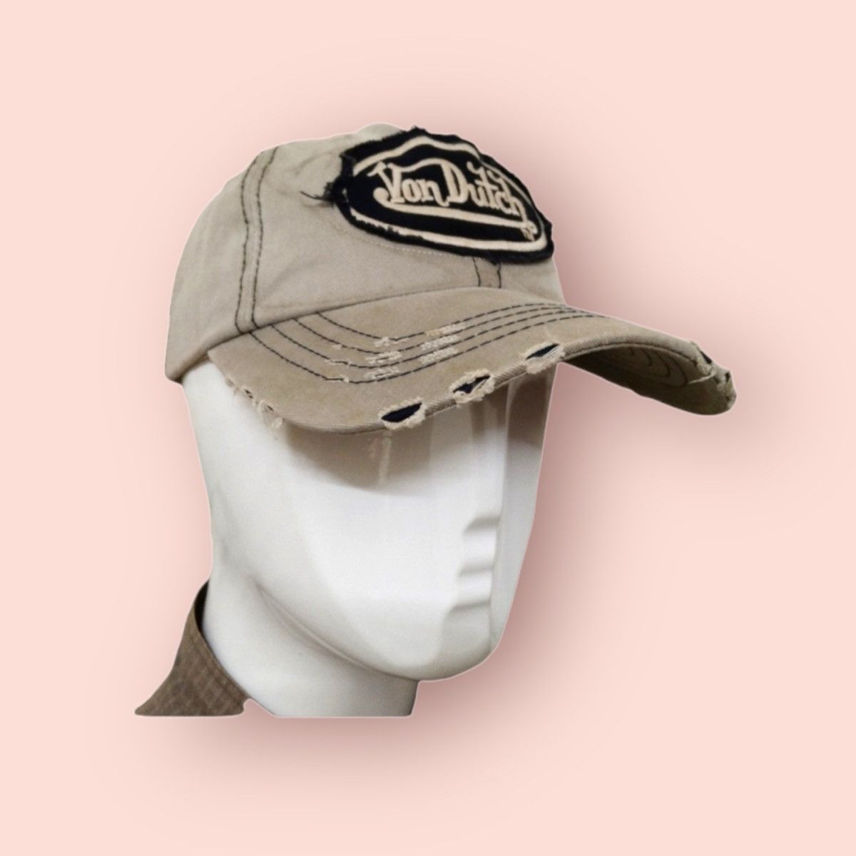 Von Dutch VON DUTCH DISTRESSED VINTAGE STRAPBACK Size ONE SIZE - 5 Thumbnail