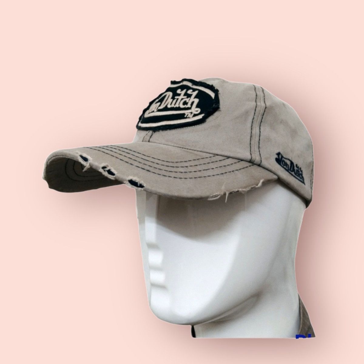Von Dutch VON DUTCH DISTRESSED VINTAGE STRAPBACK Size ONE SIZE - 14 Thumbnail