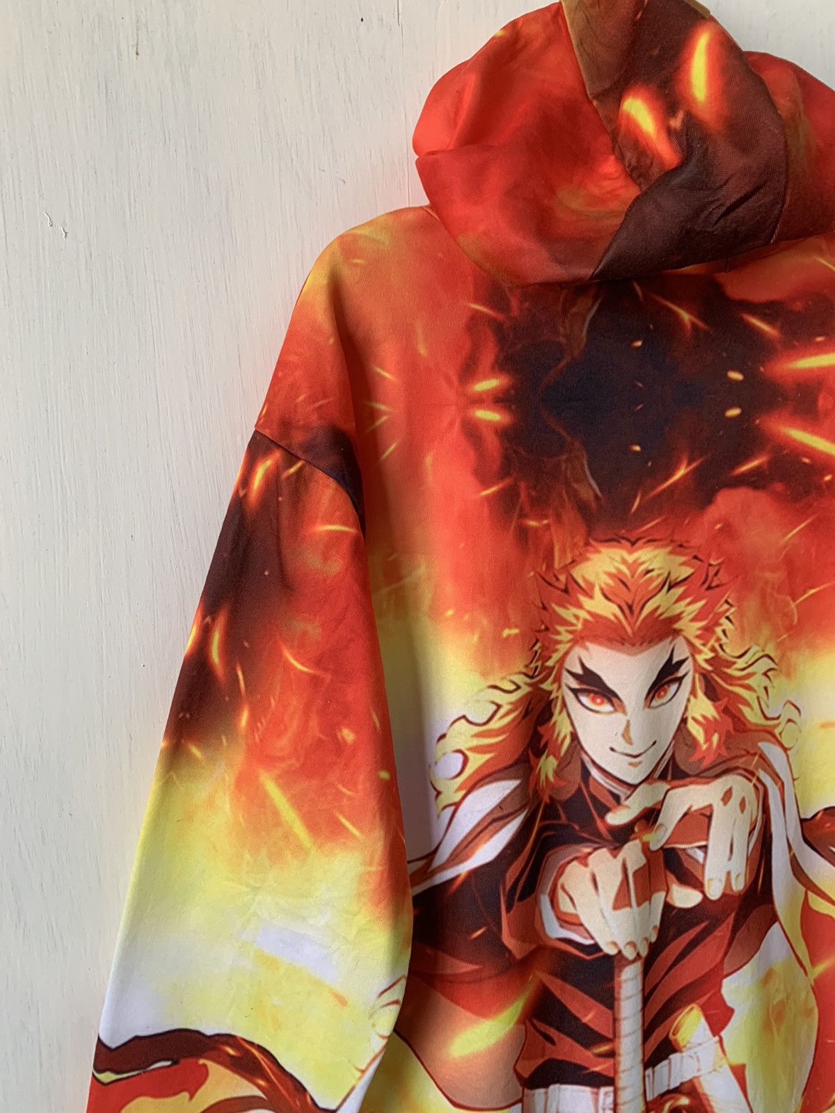 Anime Rengoku Hashira Anime Kimetsu No Yaiba Hoodie Full Printed Size US XXL / EU 58 / 5 - 7 Thumbnail