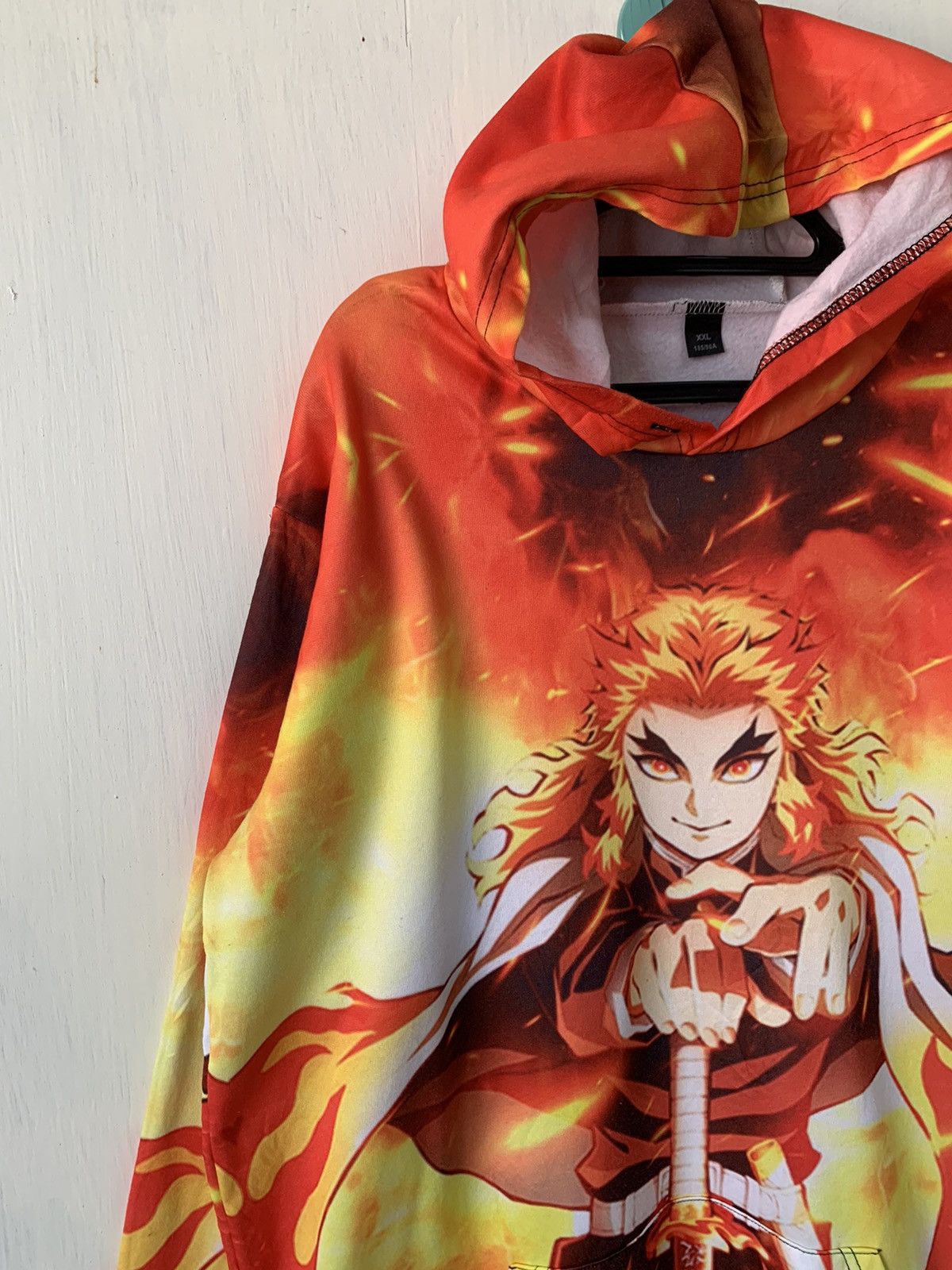Anime Rengoku Hashira Anime Kimetsu No Yaiba Hoodie Full Printed Size US XXL / EU 58 / 5 - 3 Thumbnail