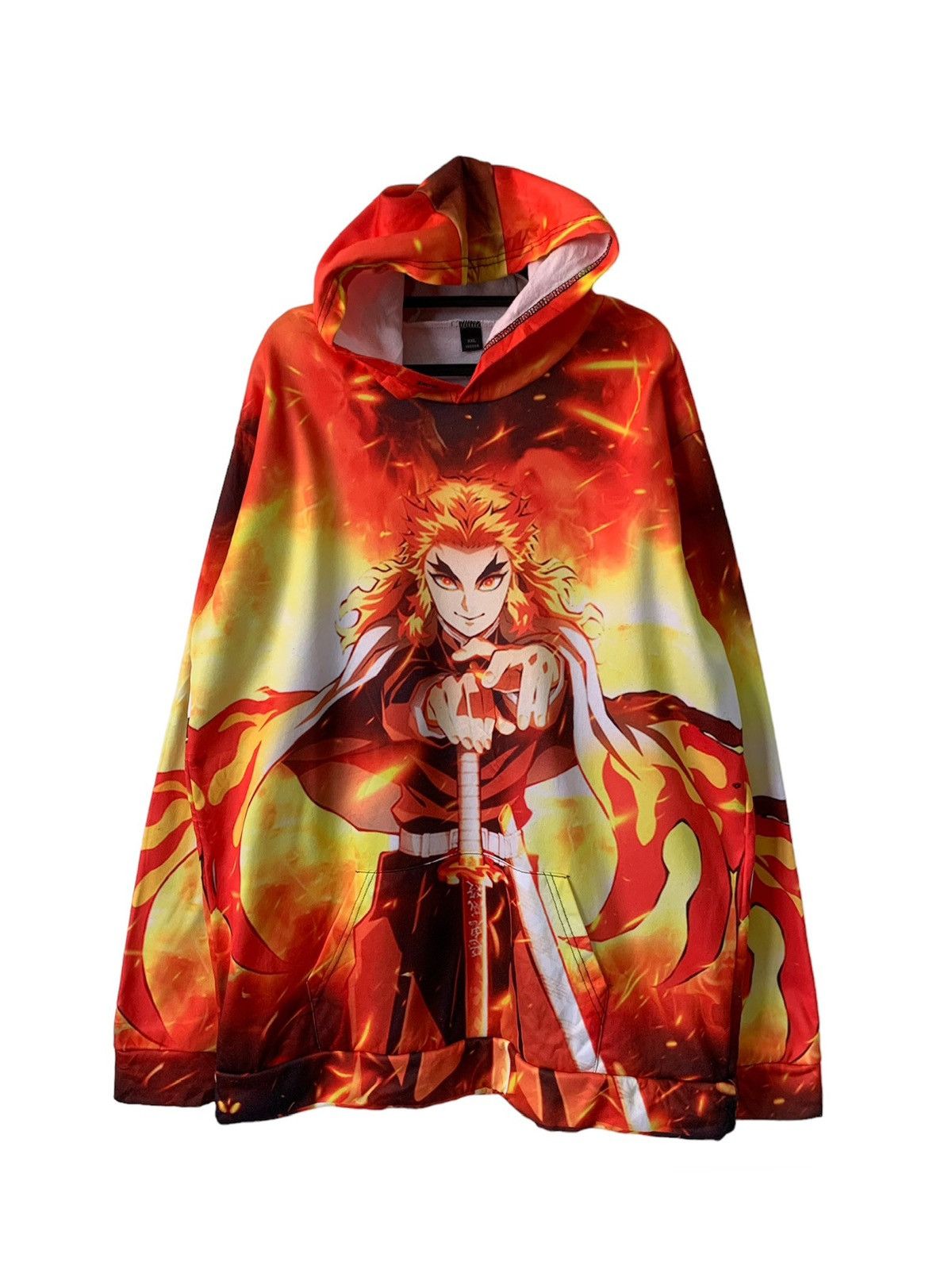 Anime Rengoku Hashira Anime Kimetsu No Yaiba Hoodie Full Printed Size US XXL / EU 58 / 5 - 1 Thumbnail