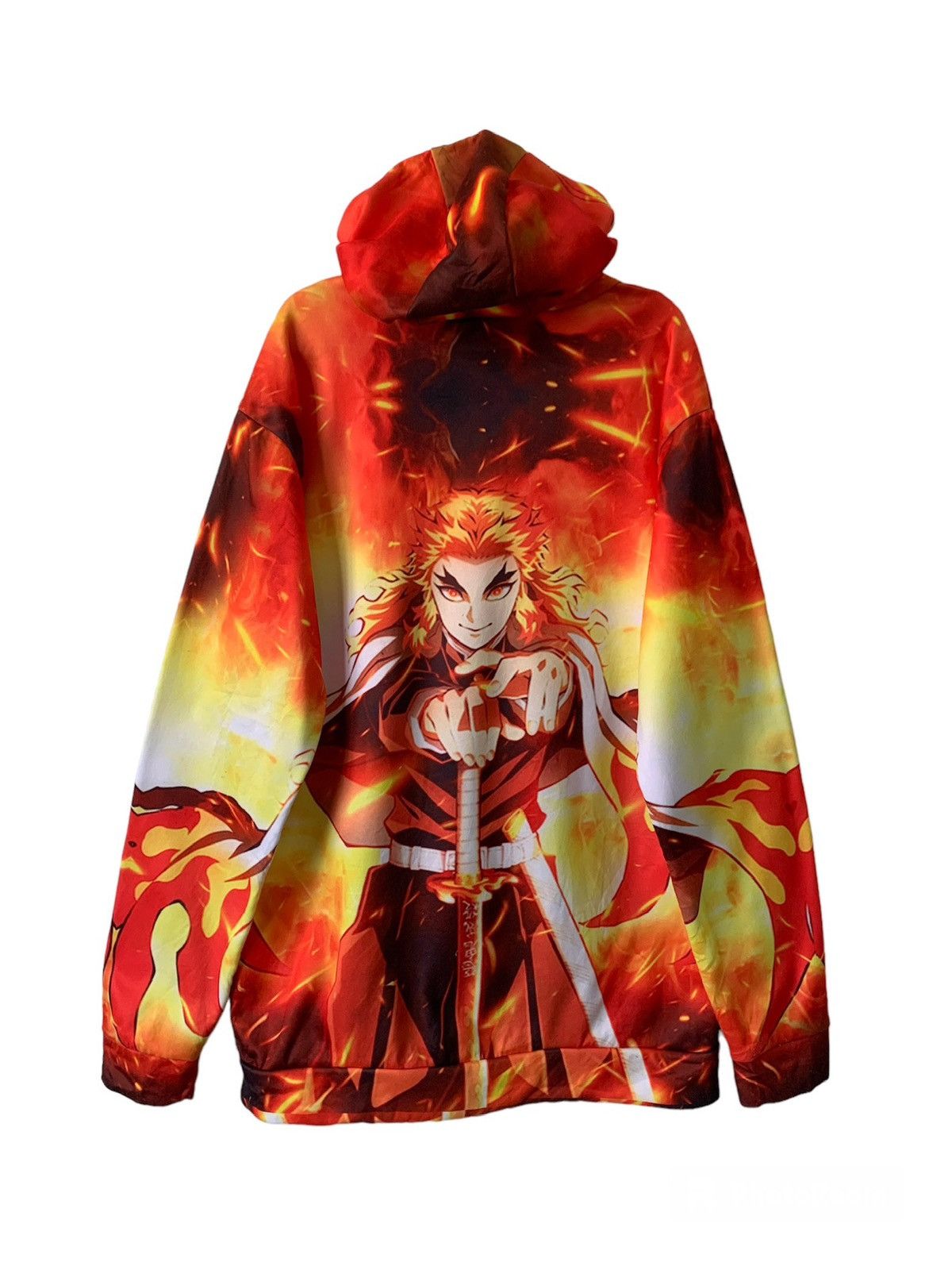 Anime Rengoku Hashira Anime Kimetsu No Yaiba Hoodie Full Printed Size US XXL / EU 58 / 5 - 2 Thumbnail