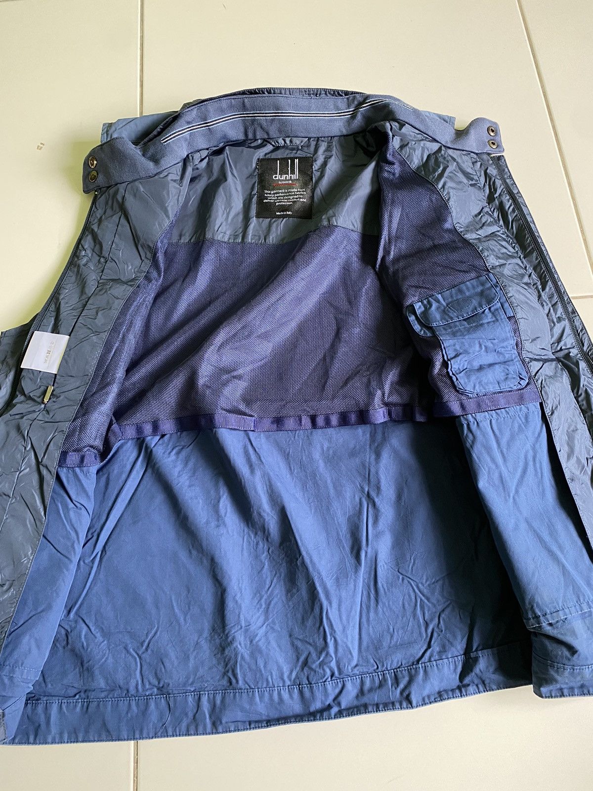 Alfred Dunhill Rare Dunhill Link Vest Nylon Blue Jackets Size US L / EU 52-54 / 3 - 7 Thumbnail