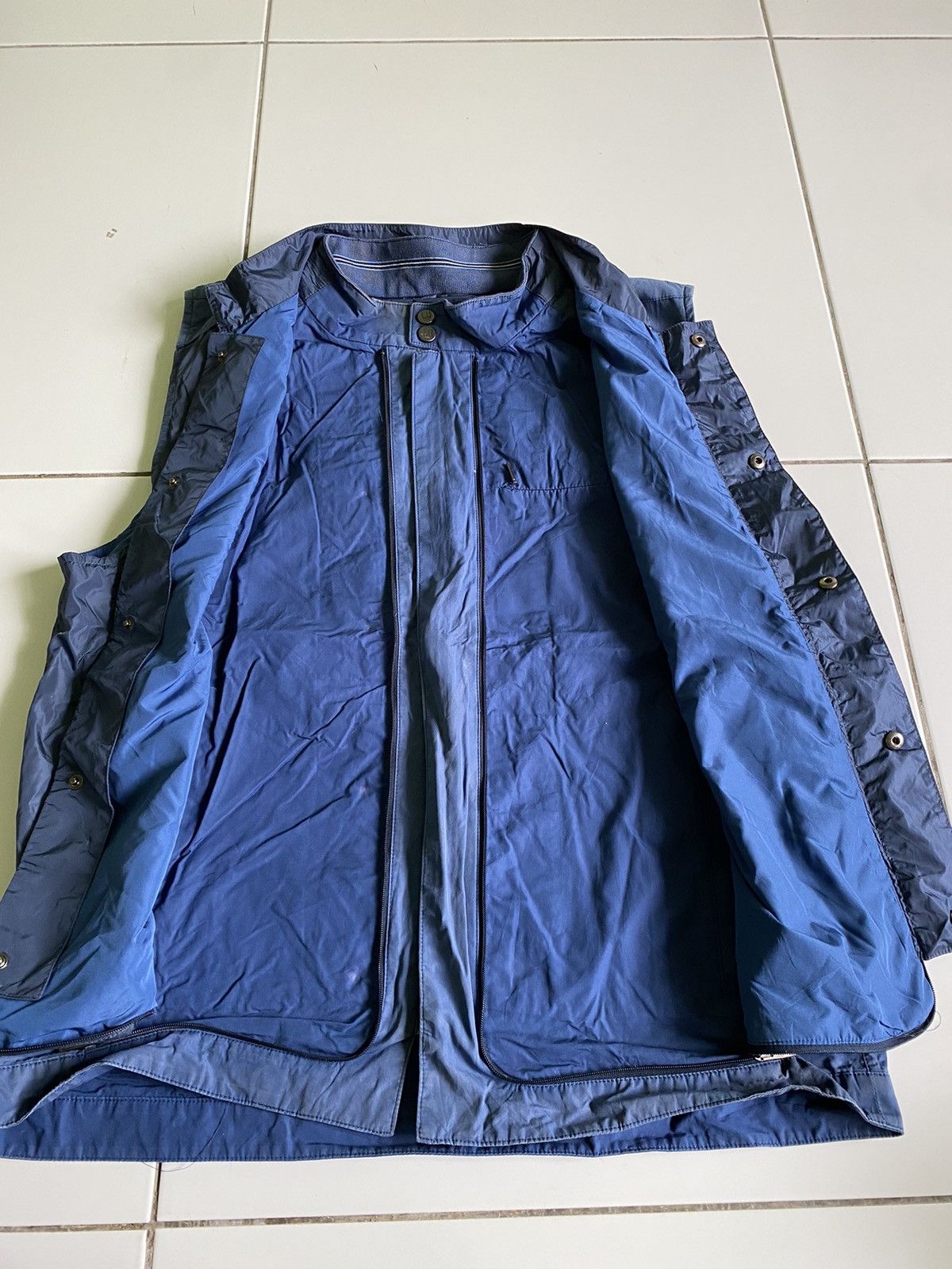 Alfred Dunhill Rare Dunhill Link Vest Nylon Blue Jackets Size US L / EU 52-54 / 3 - 3 Thumbnail